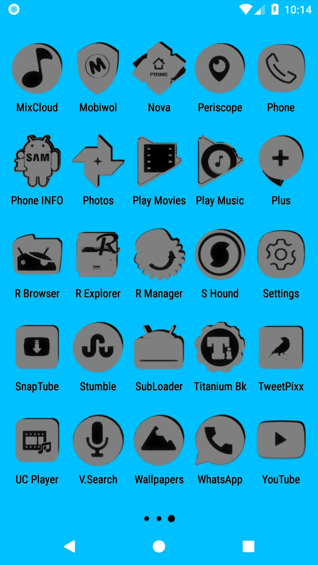 Grey and Black Icon Pack | Indus Appstore | Screenshot