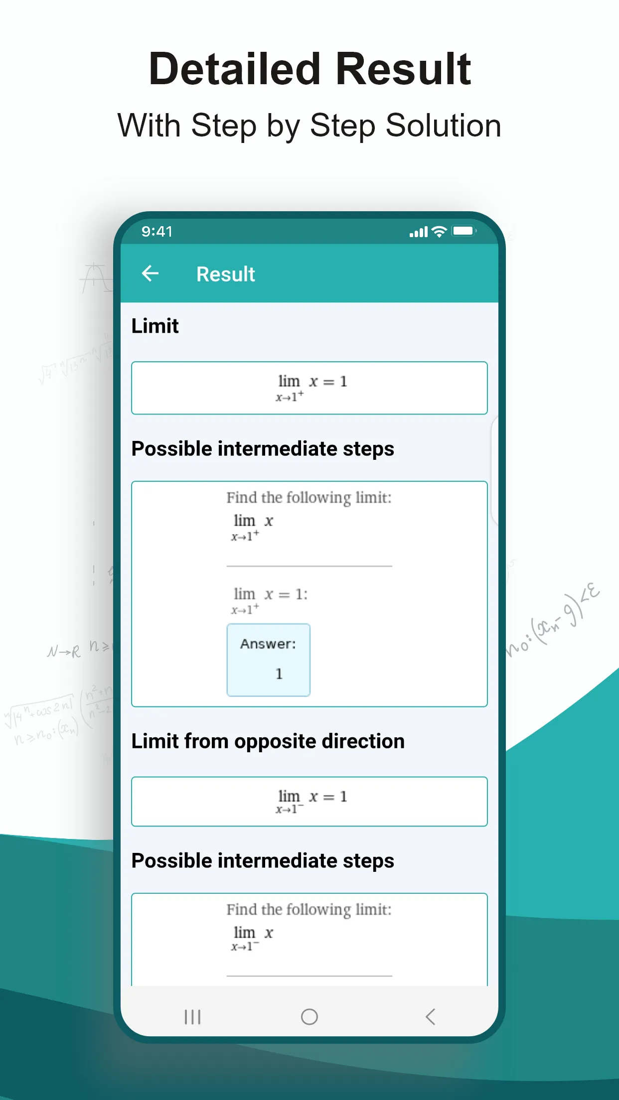 Limit Calculator and Solver | Indus Appstore | Screenshot