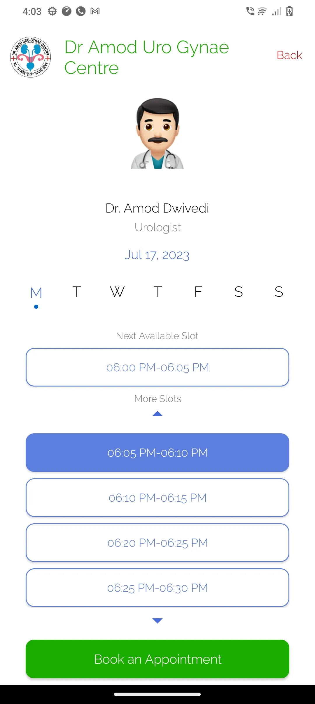 Dr Amod Uro-Gynae Hospital | Indus Appstore | Screenshot