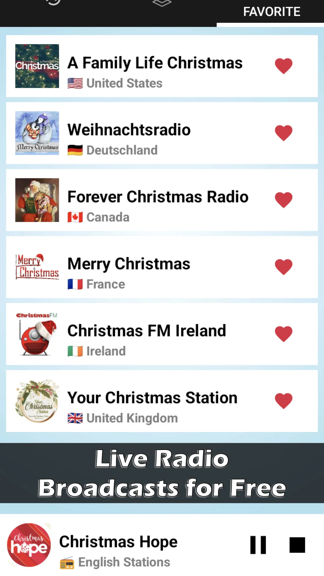 Christmas Radio Station App | Indus Appstore | Screenshot