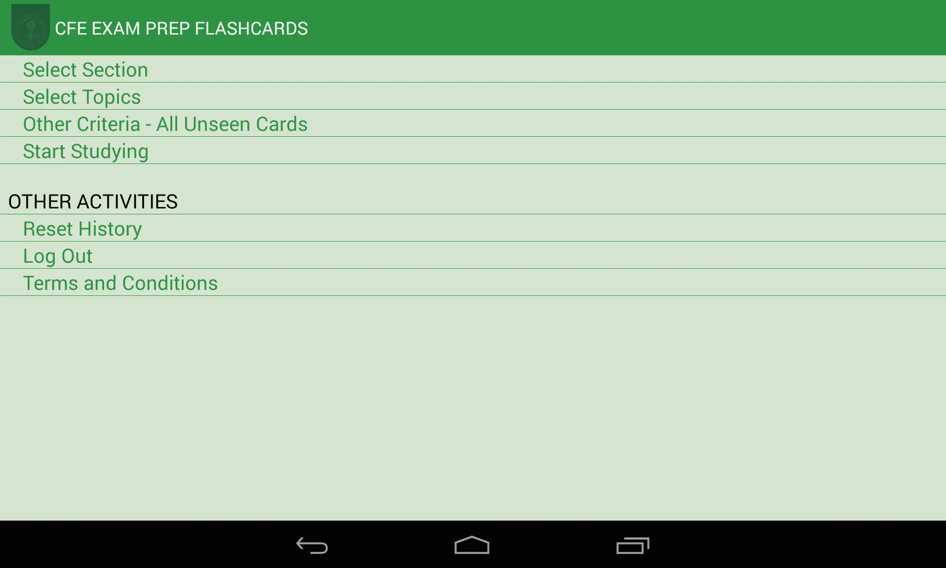 CFE Exam Prep Flashcards | Indus Appstore | Screenshot