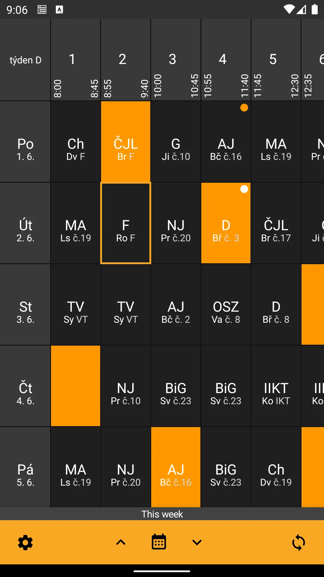 Better Schedule (Bakaláři) | Indus Appstore | Screenshot