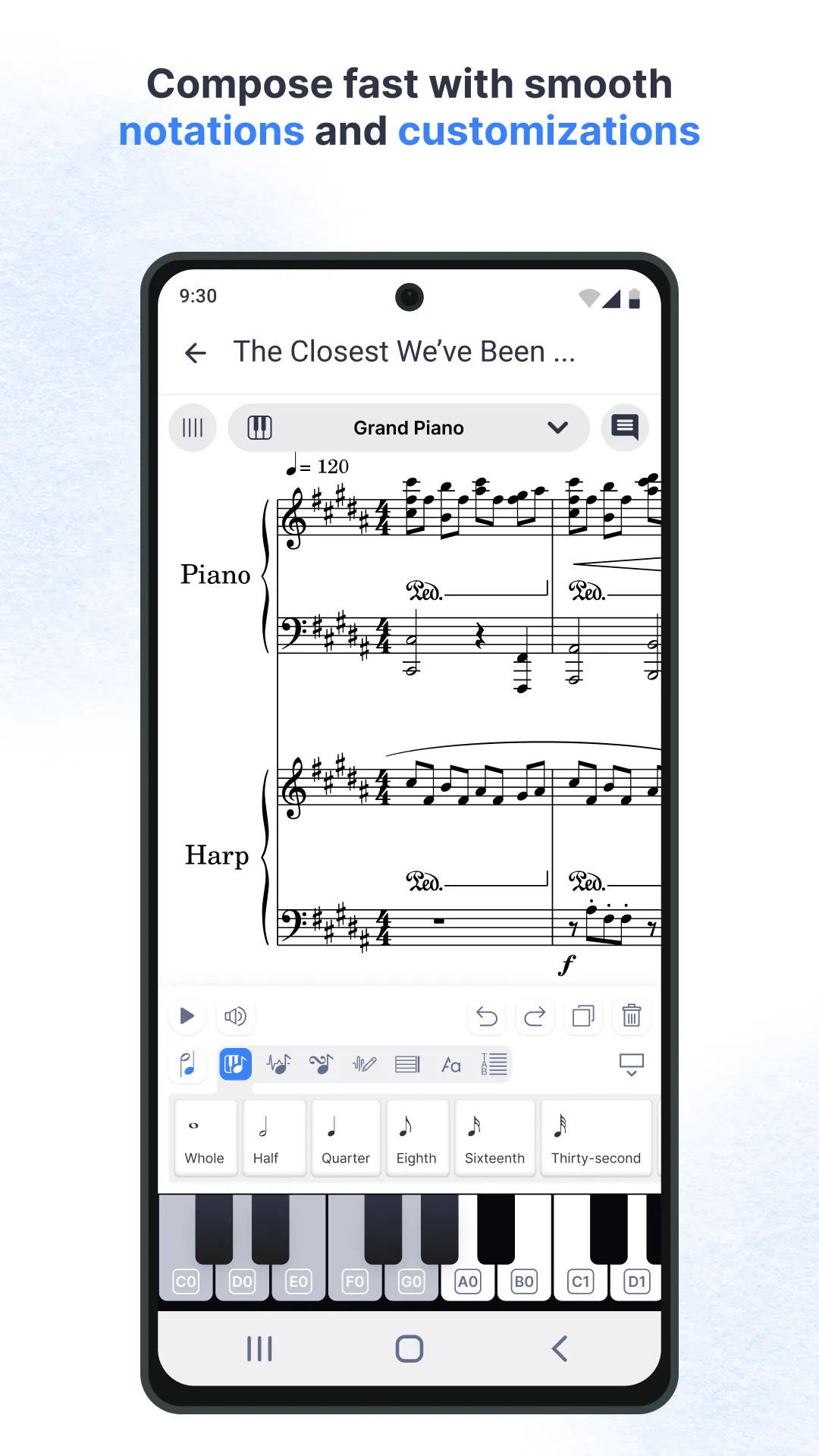 Flat: Music Score & Tab Editor | Indus Appstore | Screenshot