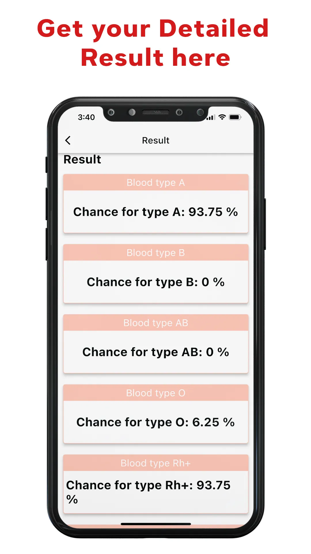 Blood Type Checker Blood Group | Indus Appstore | Screenshot