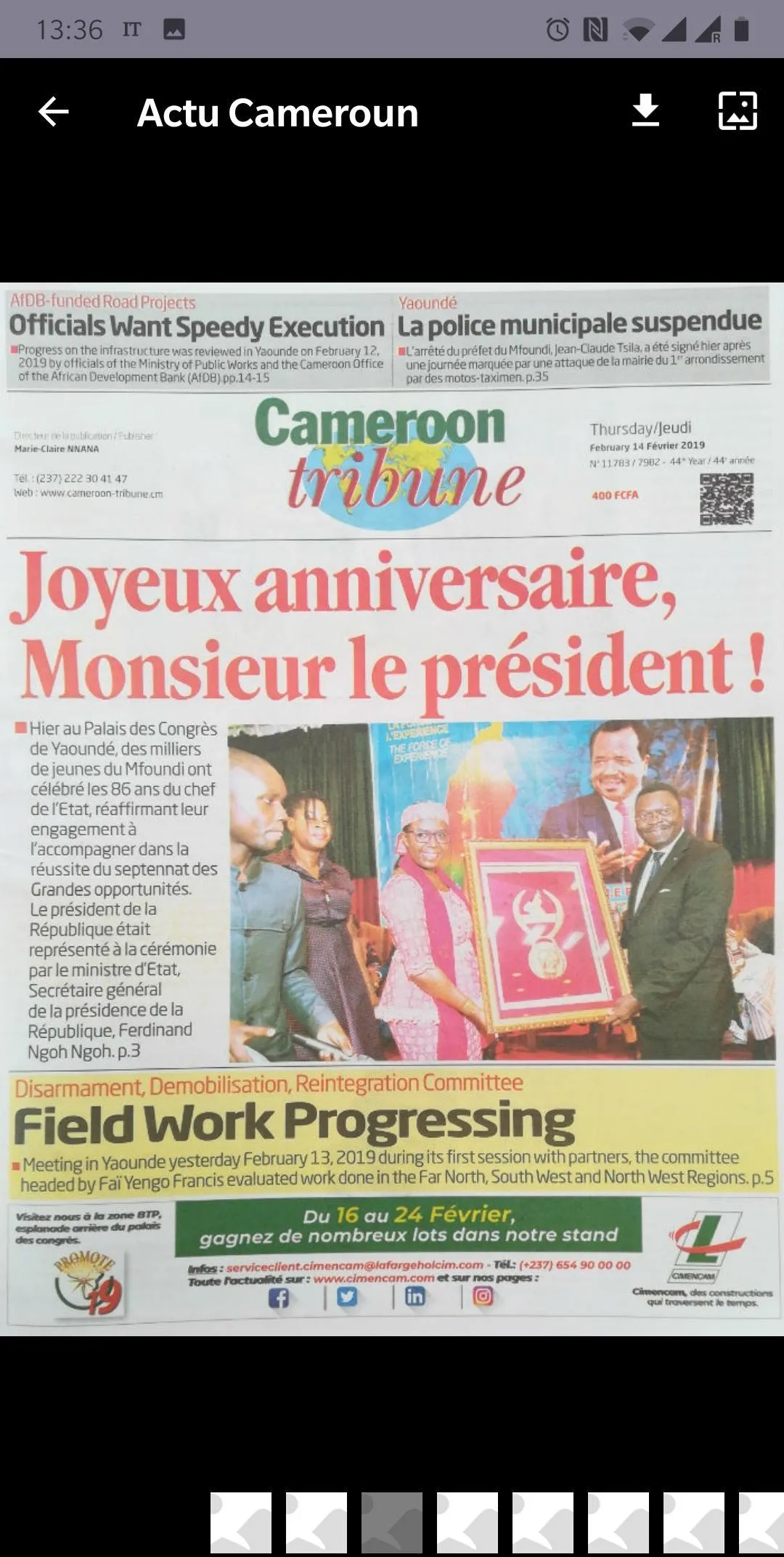 Actu Cameroun  – Latest News | Indus Appstore | Screenshot