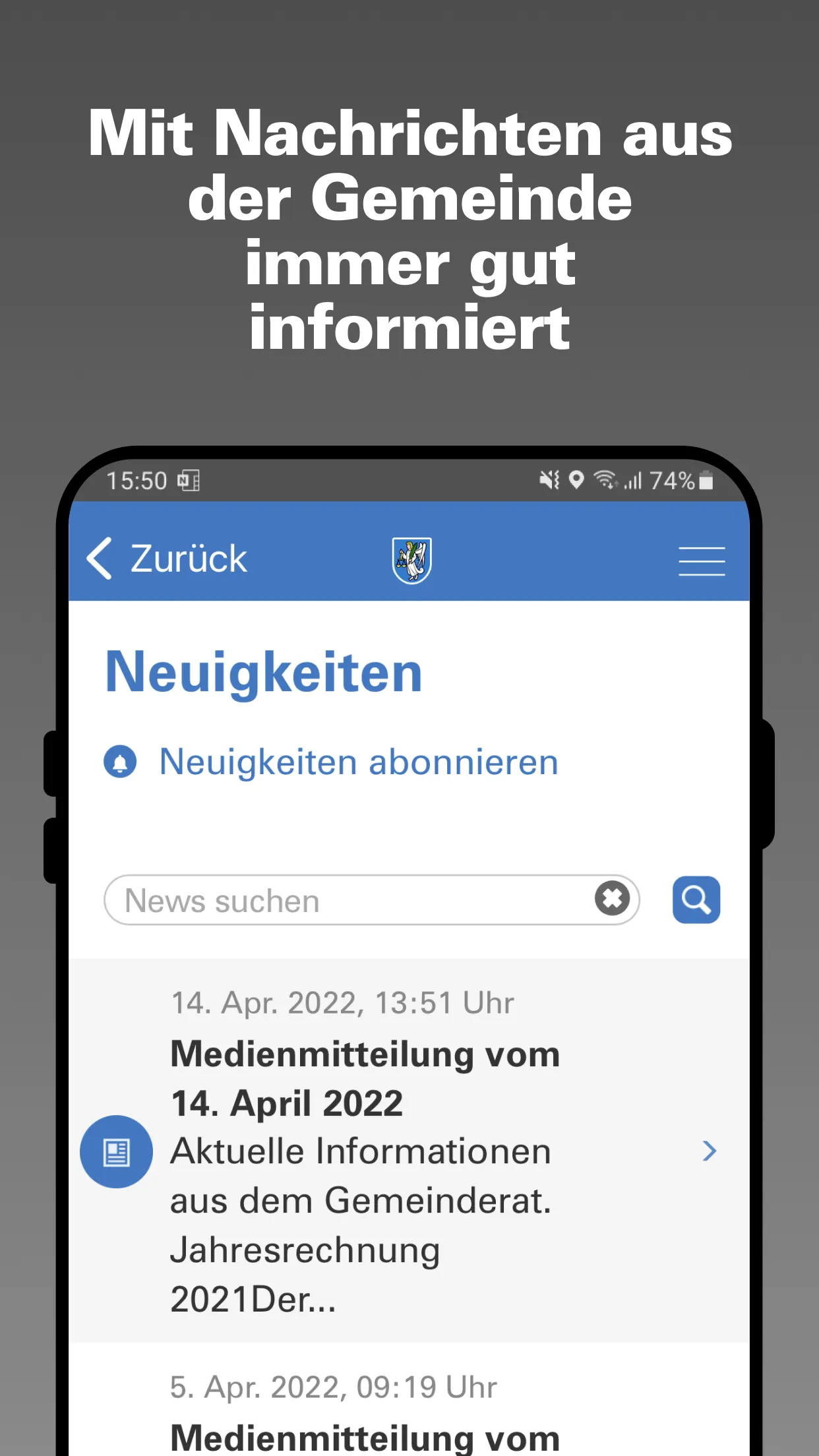 Gemeinde Gerzensee | Indus Appstore | Screenshot