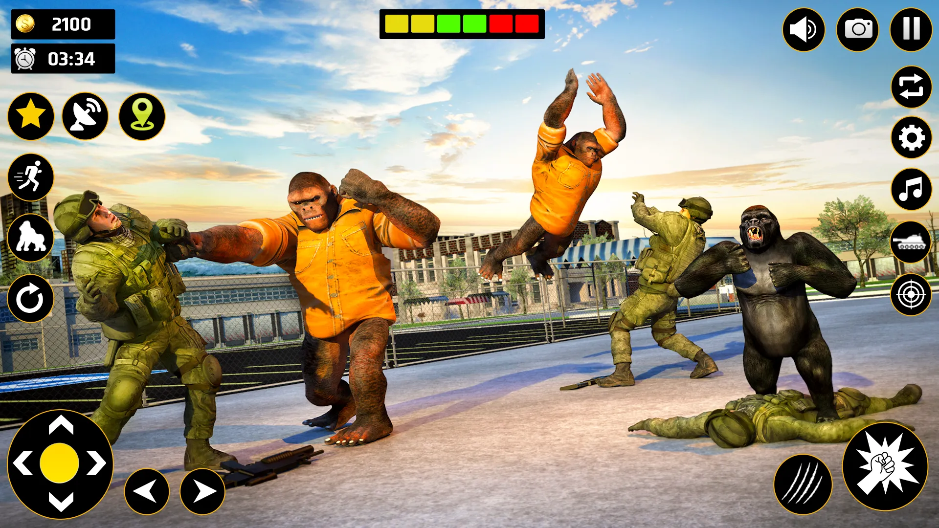 Gorilla Smash City Attack Game | Indus Appstore | Screenshot