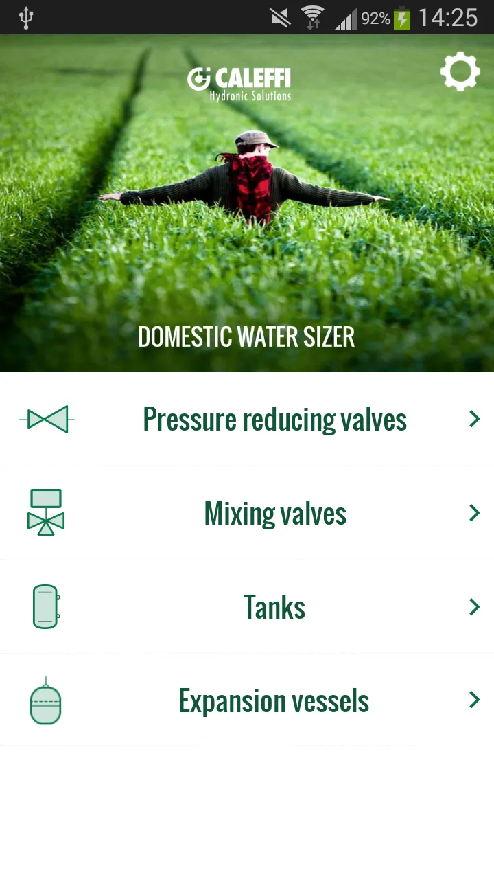 Domestic Water Sizer Caleffi | Indus Appstore | Screenshot