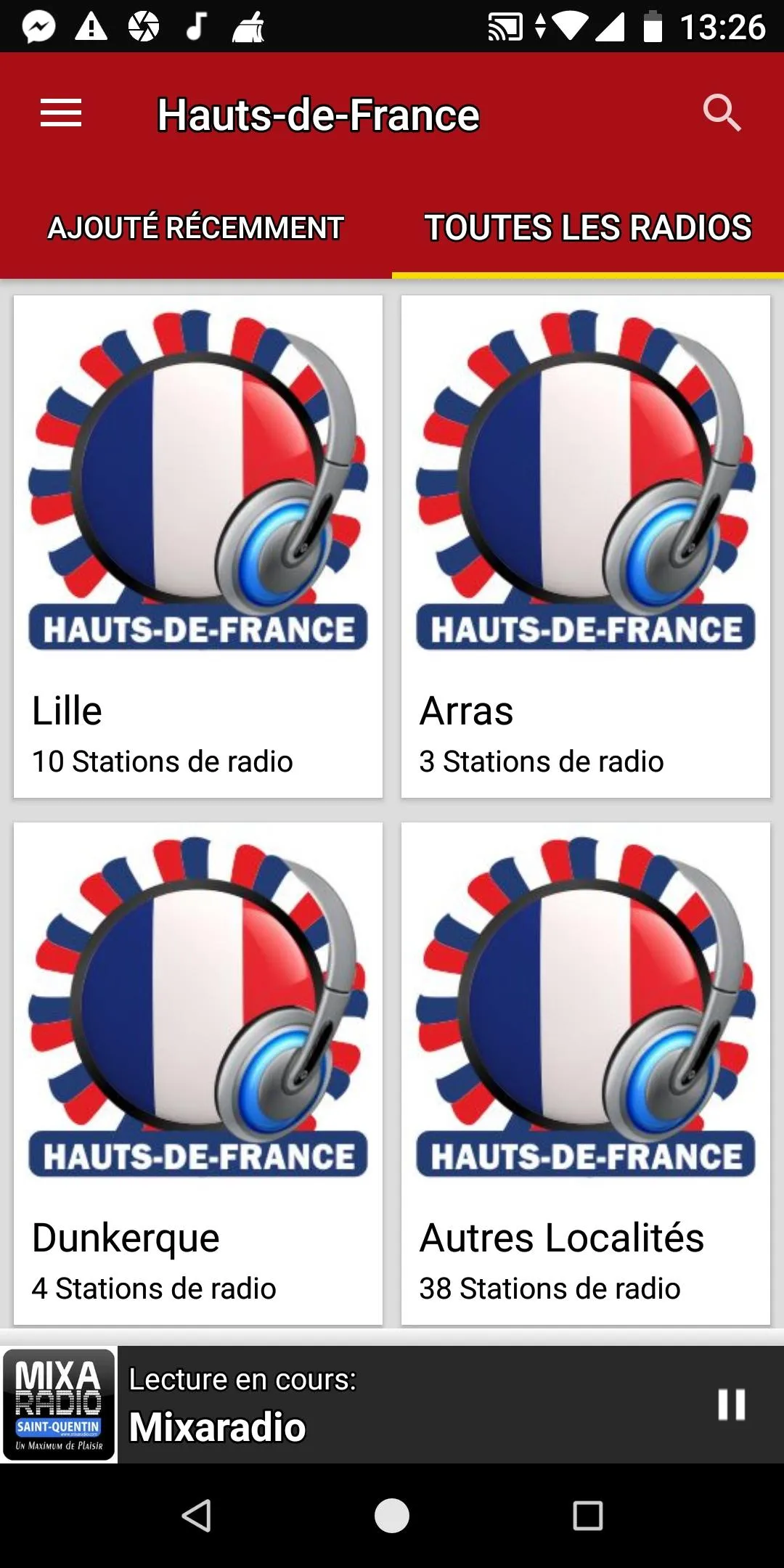 Radios de Hauts-de-France | Indus Appstore | Screenshot