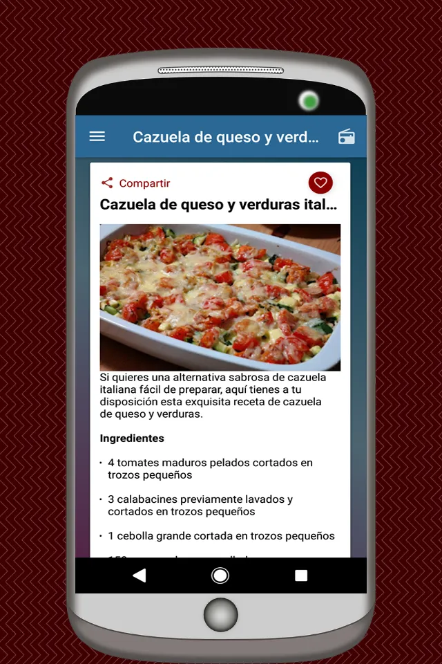 Recetas Italianas en Español | Indus Appstore | Screenshot