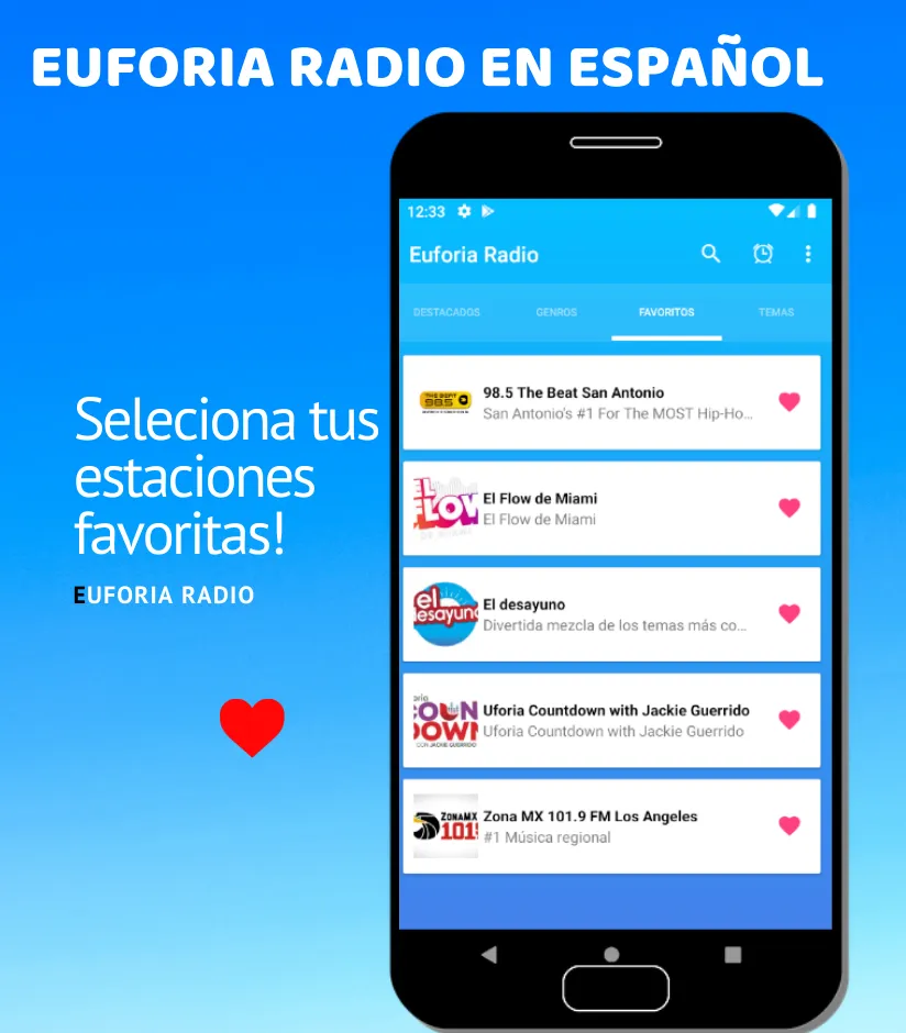 Euforia Radio en Español | Indus Appstore | Screenshot