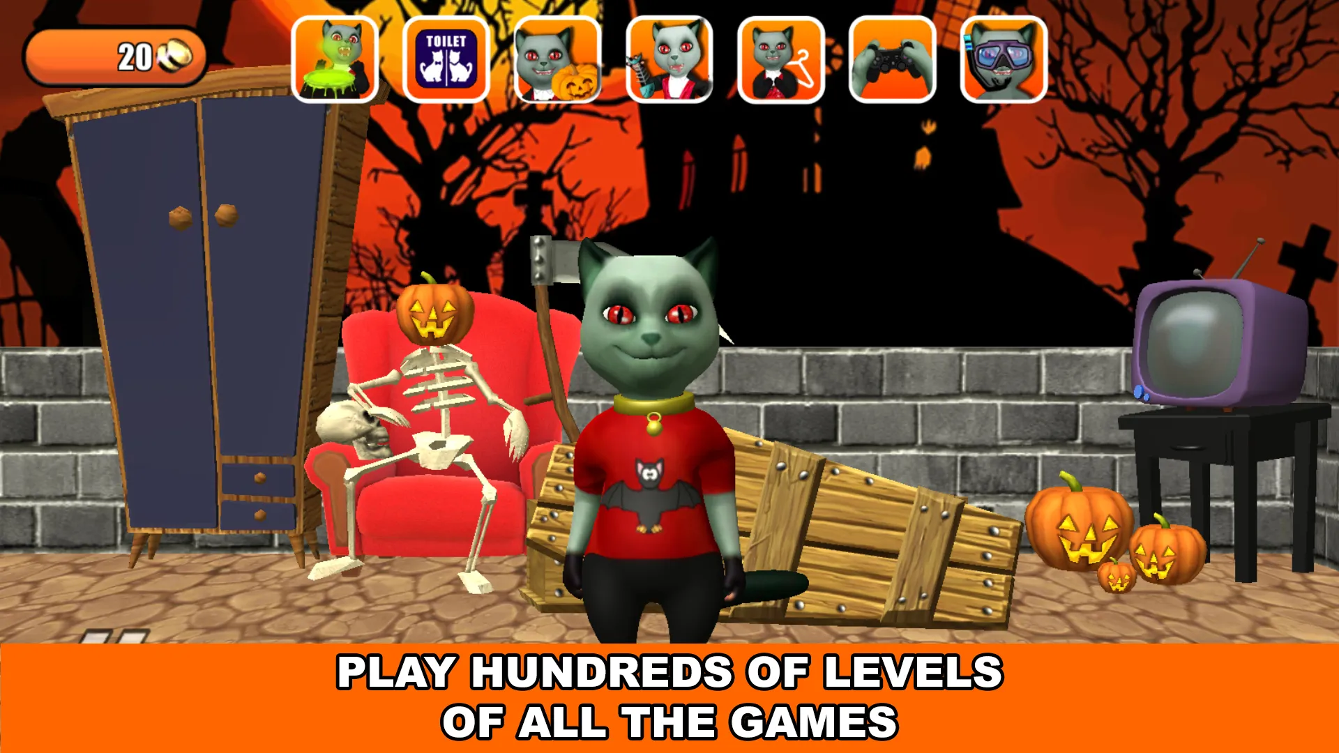 Talking Cat Leo Halloween Fun | Indus Appstore | Screenshot