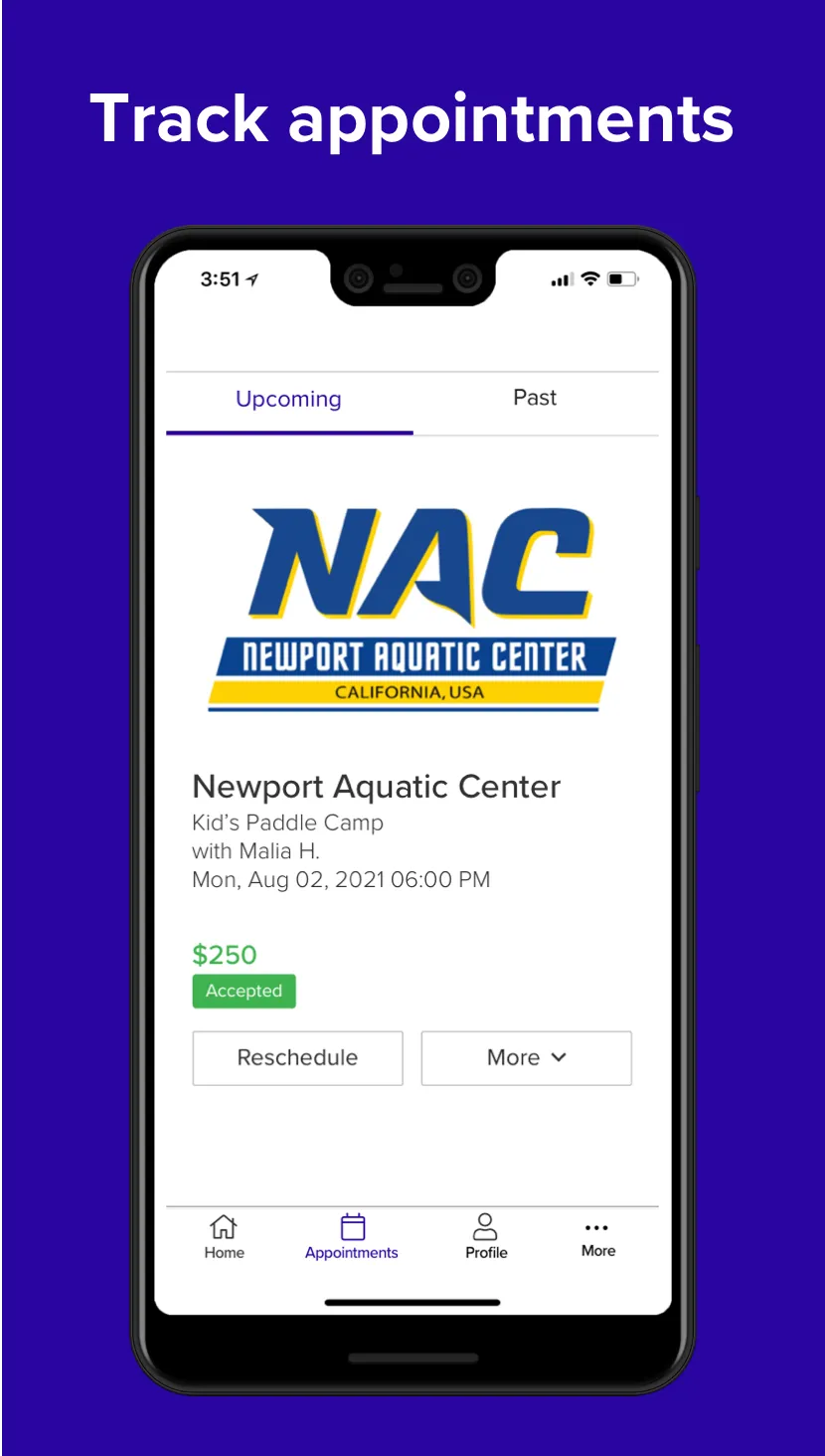 Newport Aquatic Center | Indus Appstore | Screenshot