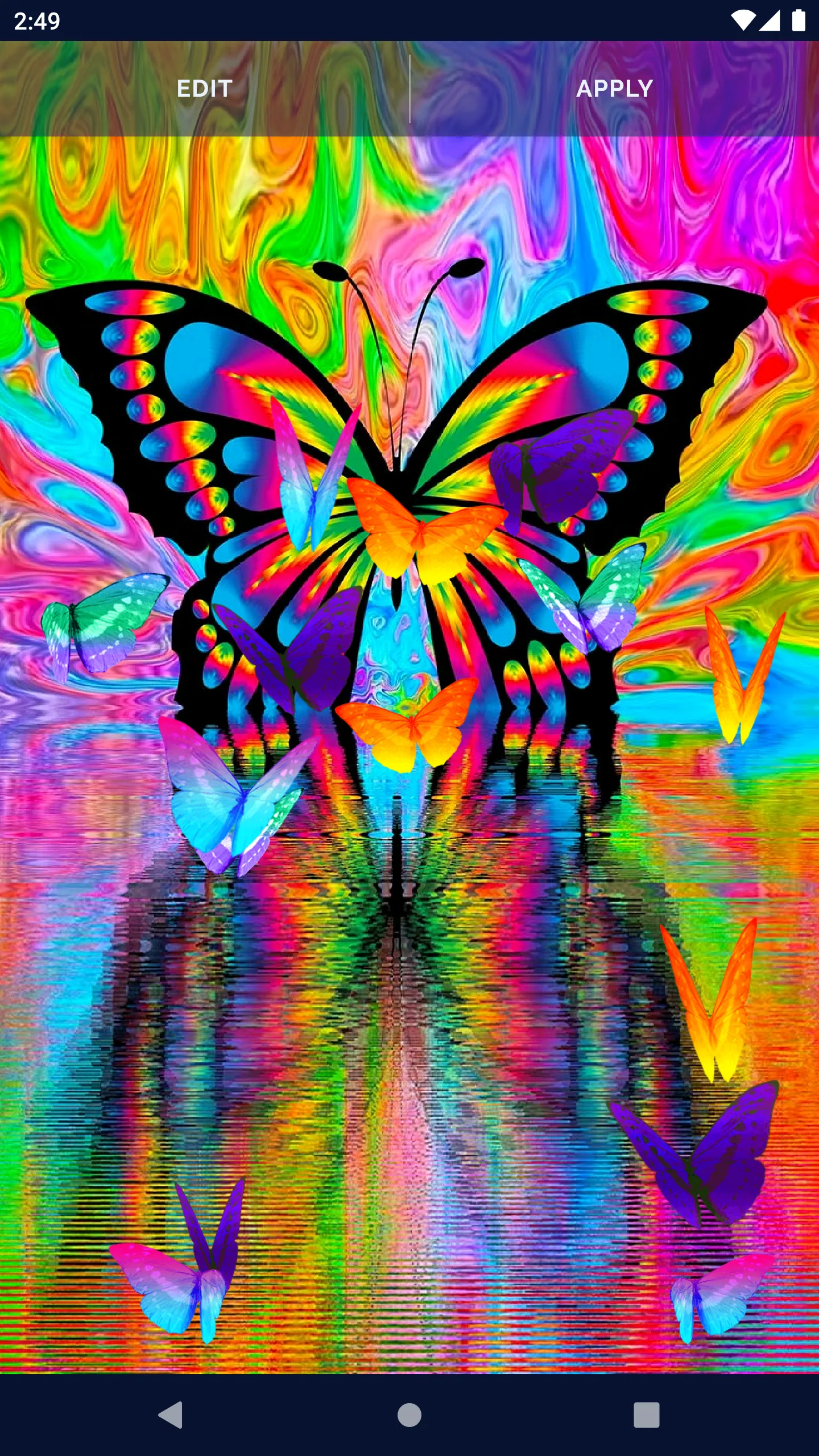 Neon Butterflies Wallpaper | Indus Appstore | Screenshot