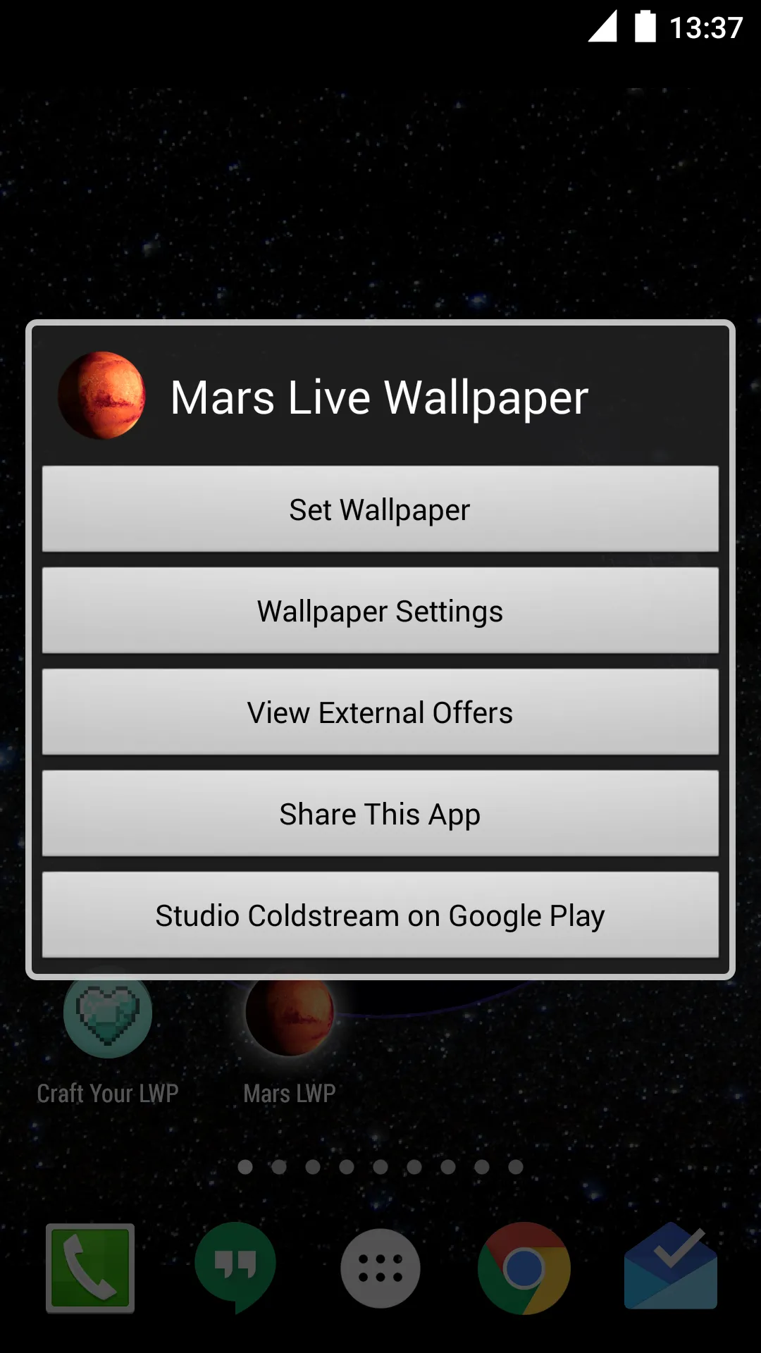 Mars Live Wallpaper | Indus Appstore | Screenshot