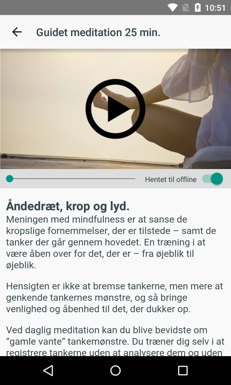 Mindfulness - bevidst nærvær | Indus Appstore | Screenshot