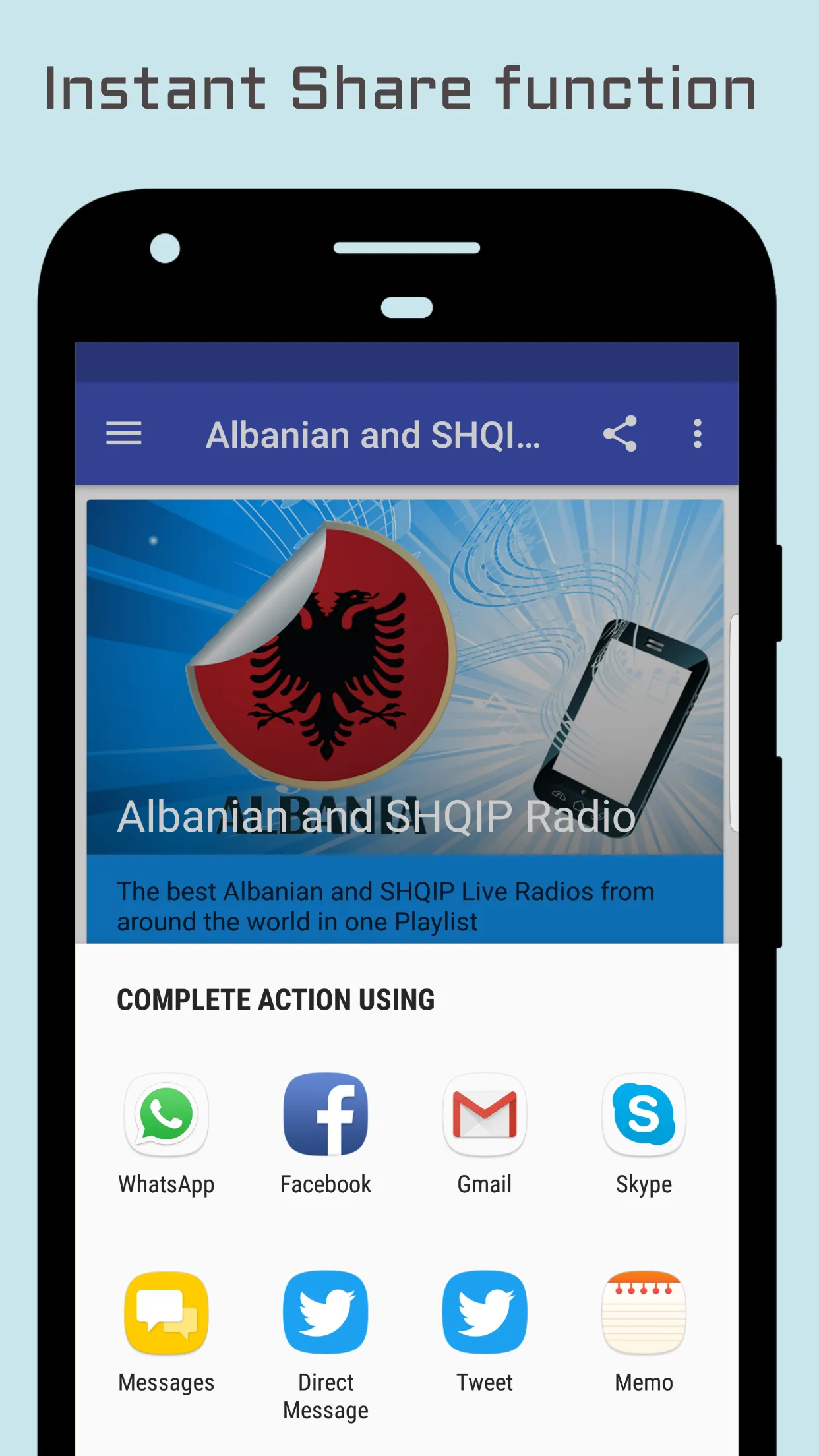 Albanian & SHQIP Music Radio | Indus Appstore | Screenshot