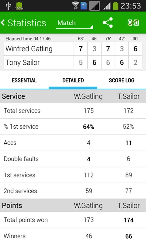 Tennis Math: score & stats | Indus Appstore | Screenshot