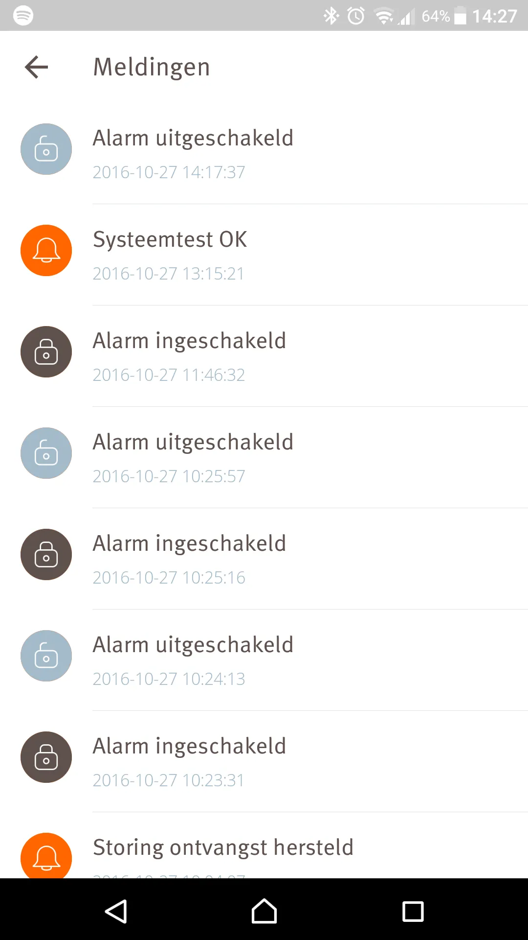 Alarmsysteem WoonVeilig | Indus Appstore | Screenshot