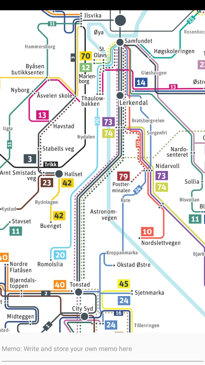 TRONDHEIM BUS TRAM BOAT MAP | Indus Appstore | Screenshot