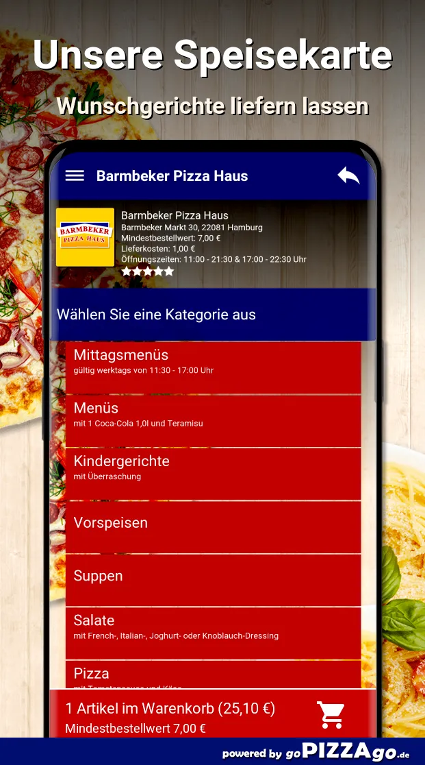 Barmbeker Pizza Haus Hamburg | Indus Appstore | Screenshot