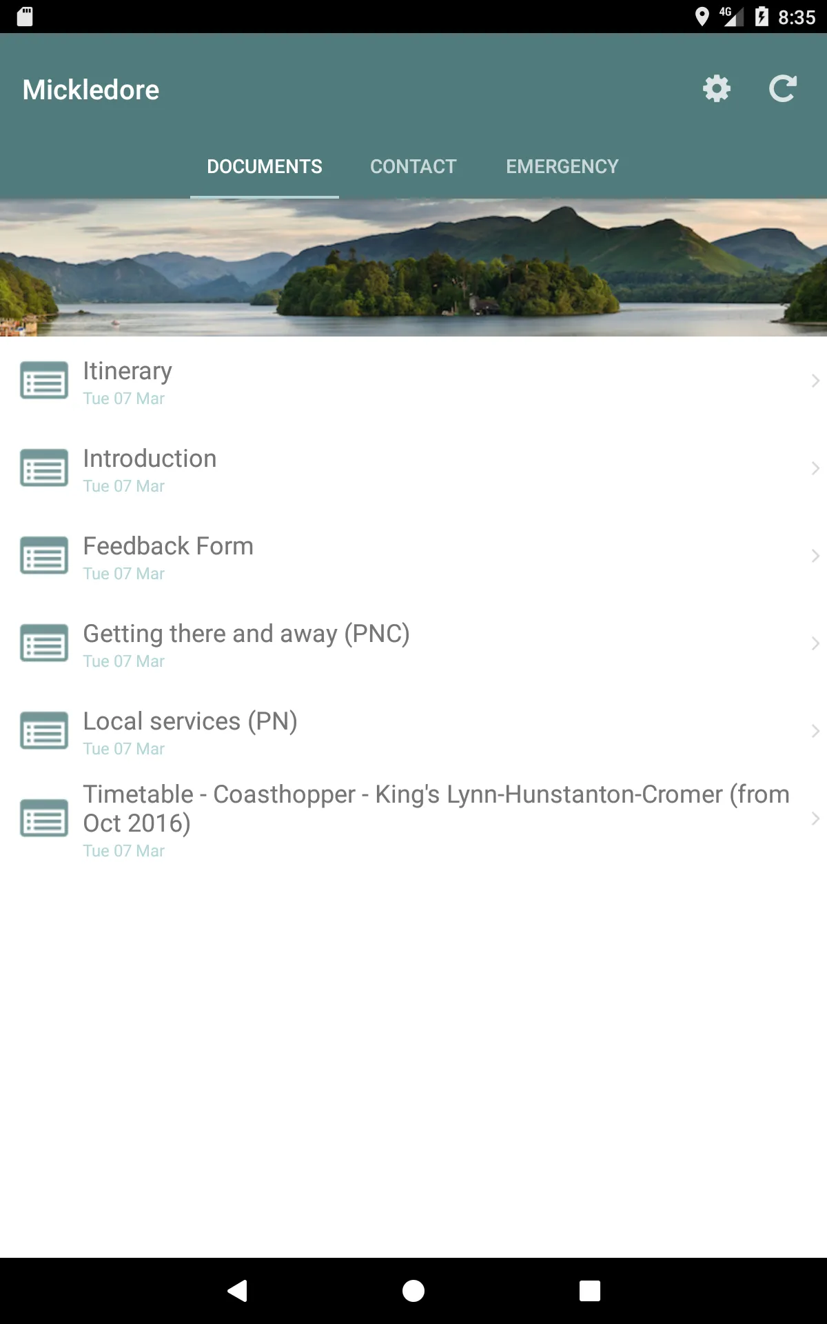 Mickledore Walking Holidays | Indus Appstore | Screenshot