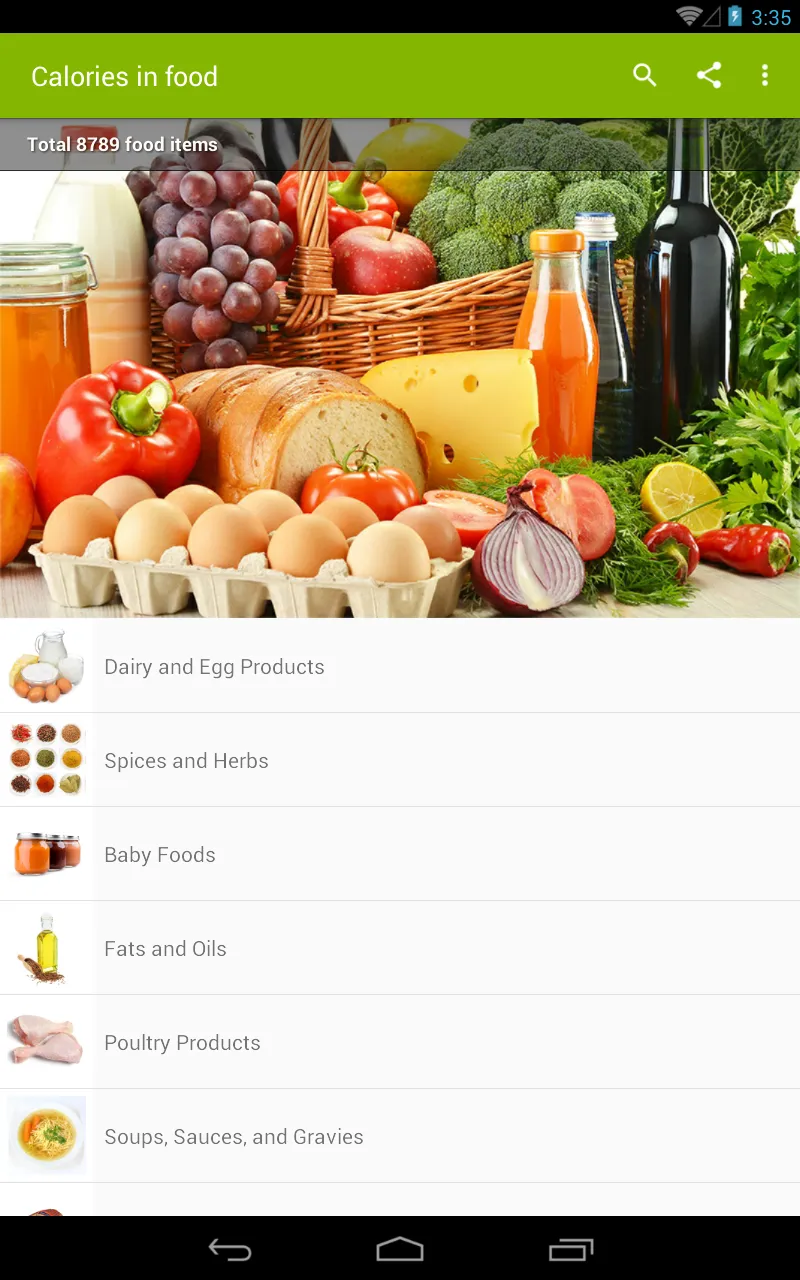 Calories in food | Indus Appstore | Screenshot