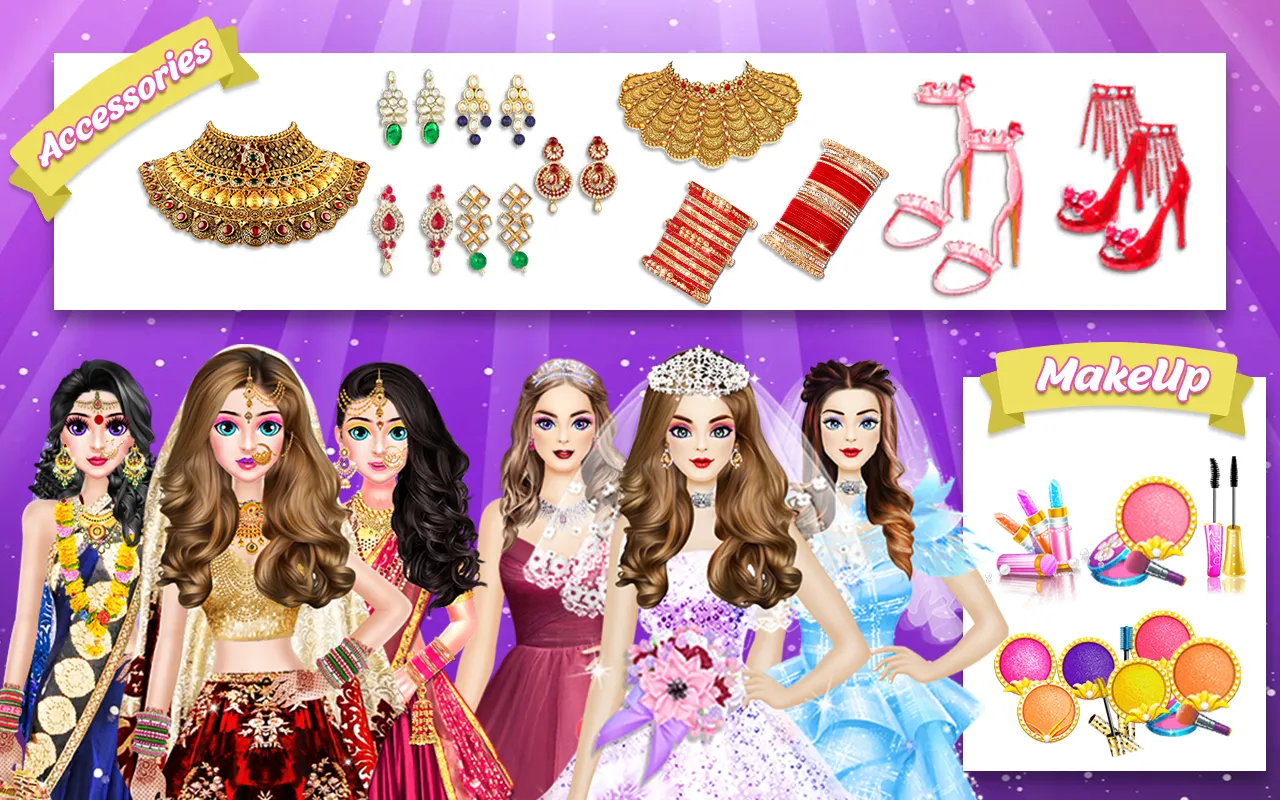 Indian Wedding Makeup Games | Indus Appstore | Screenshot