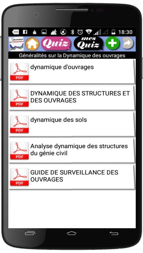 Cours de Dynamique des structu | Indus Appstore | Screenshot