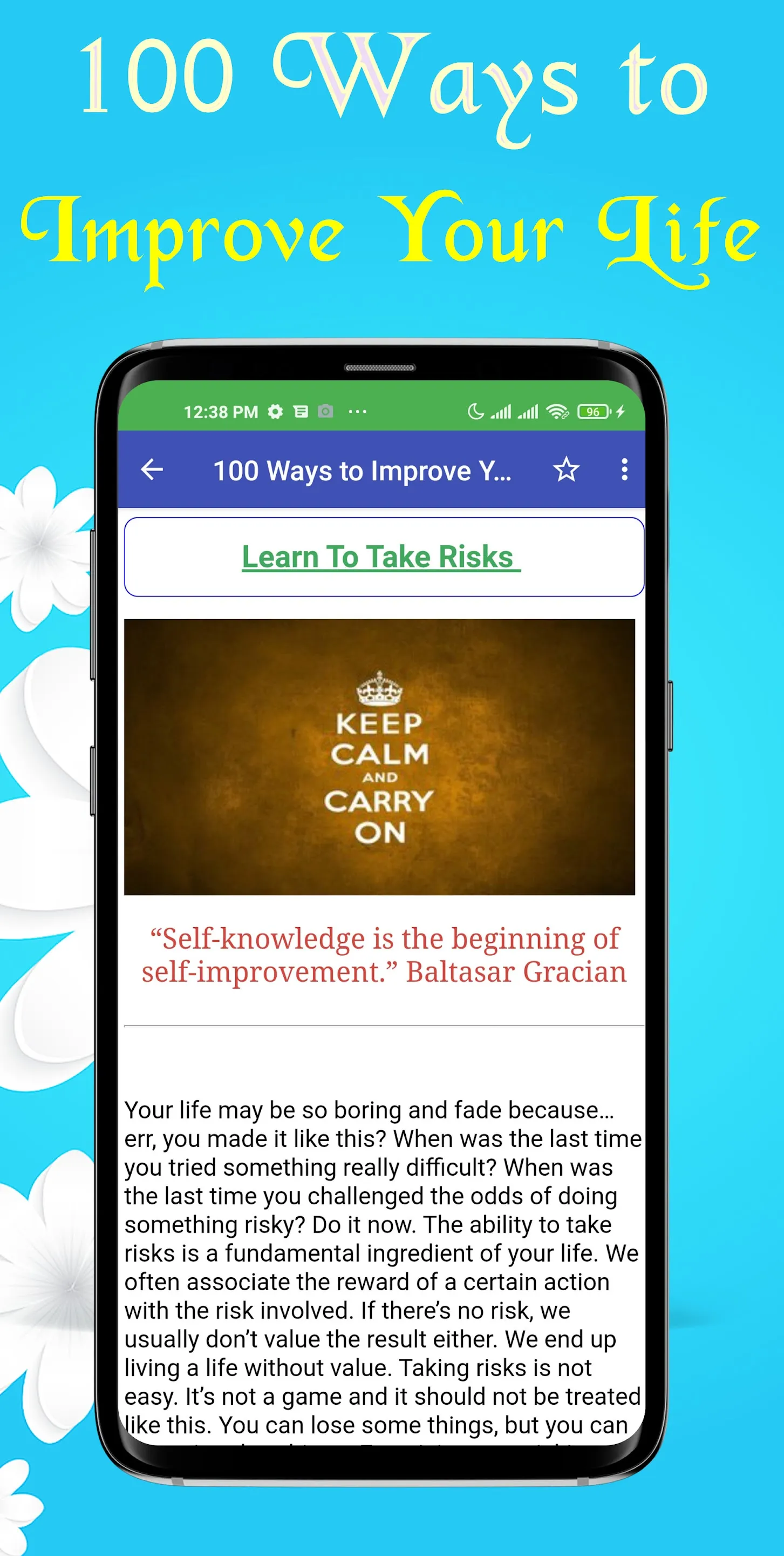 100 Ways to Improve Your Life | Indus Appstore | Screenshot