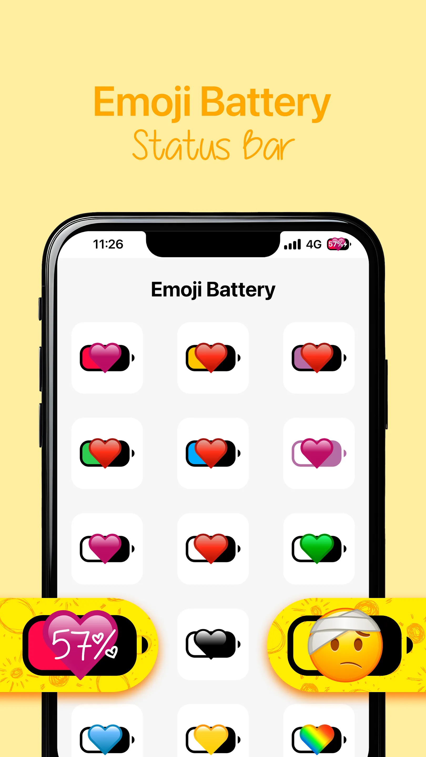 Emoji Battery Status Bar | Indus Appstore | Screenshot