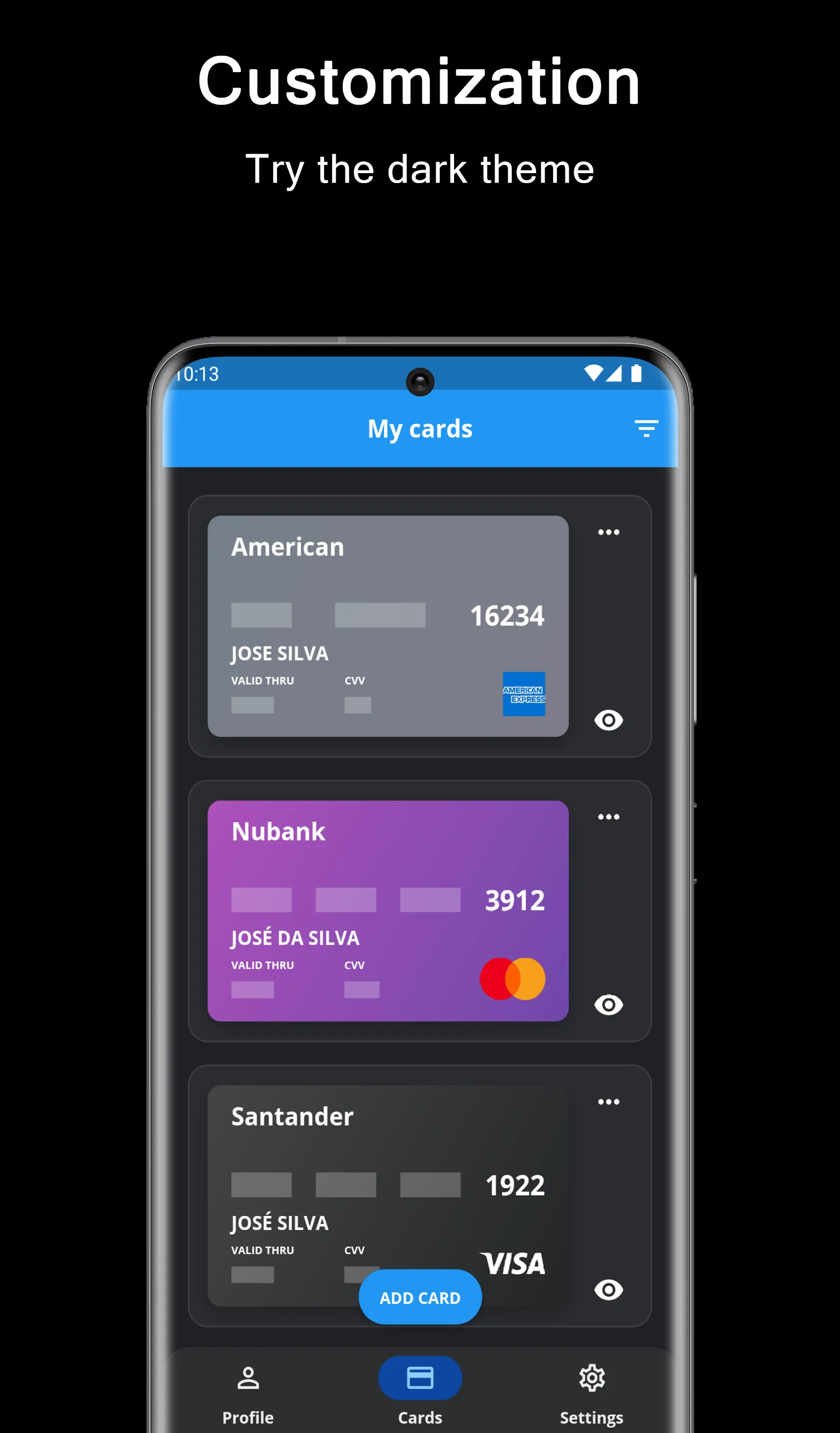 Credit Card Wallet | Indus Appstore | Screenshot