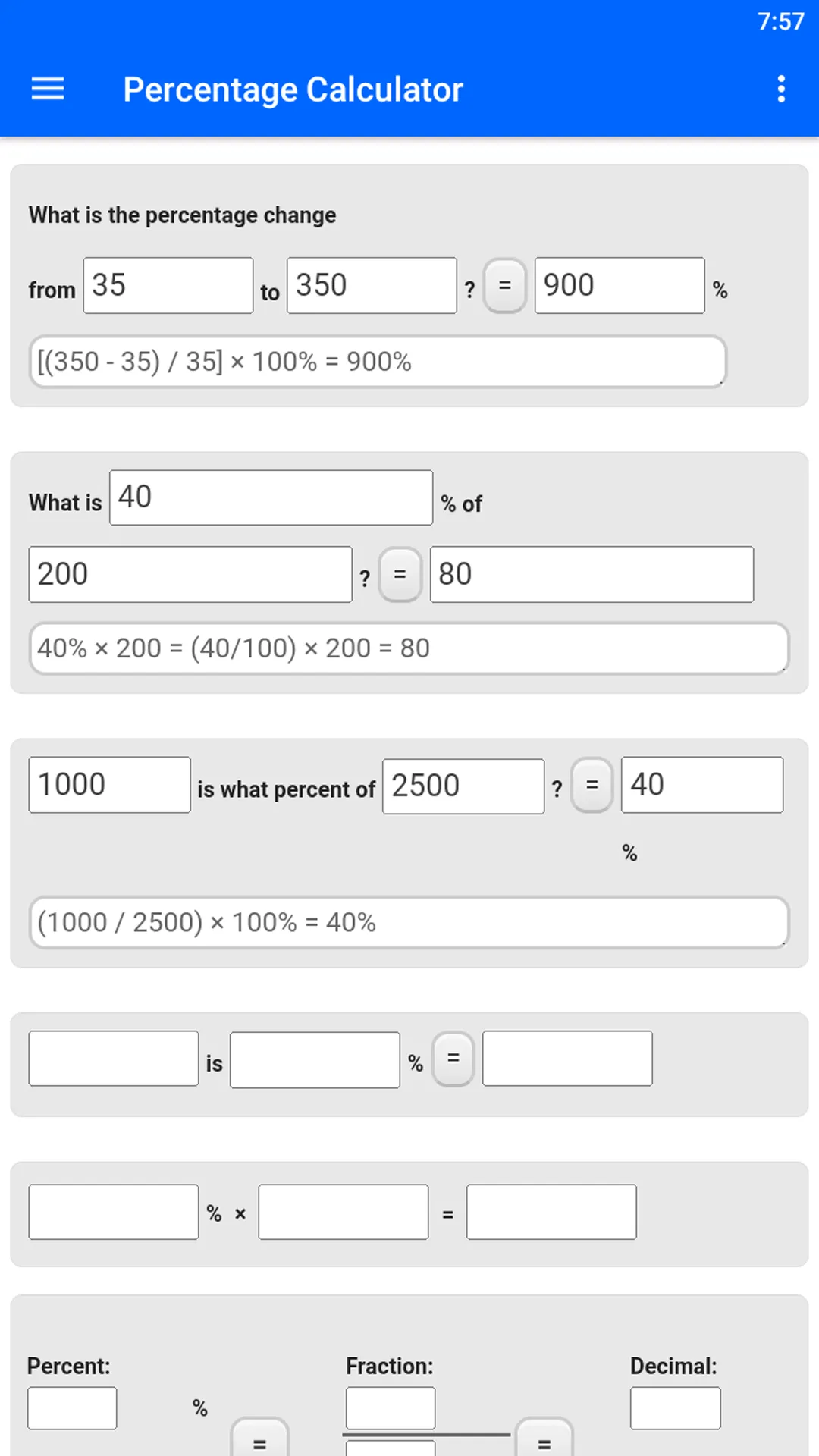 Percentage Calculator | Indus Appstore | Screenshot