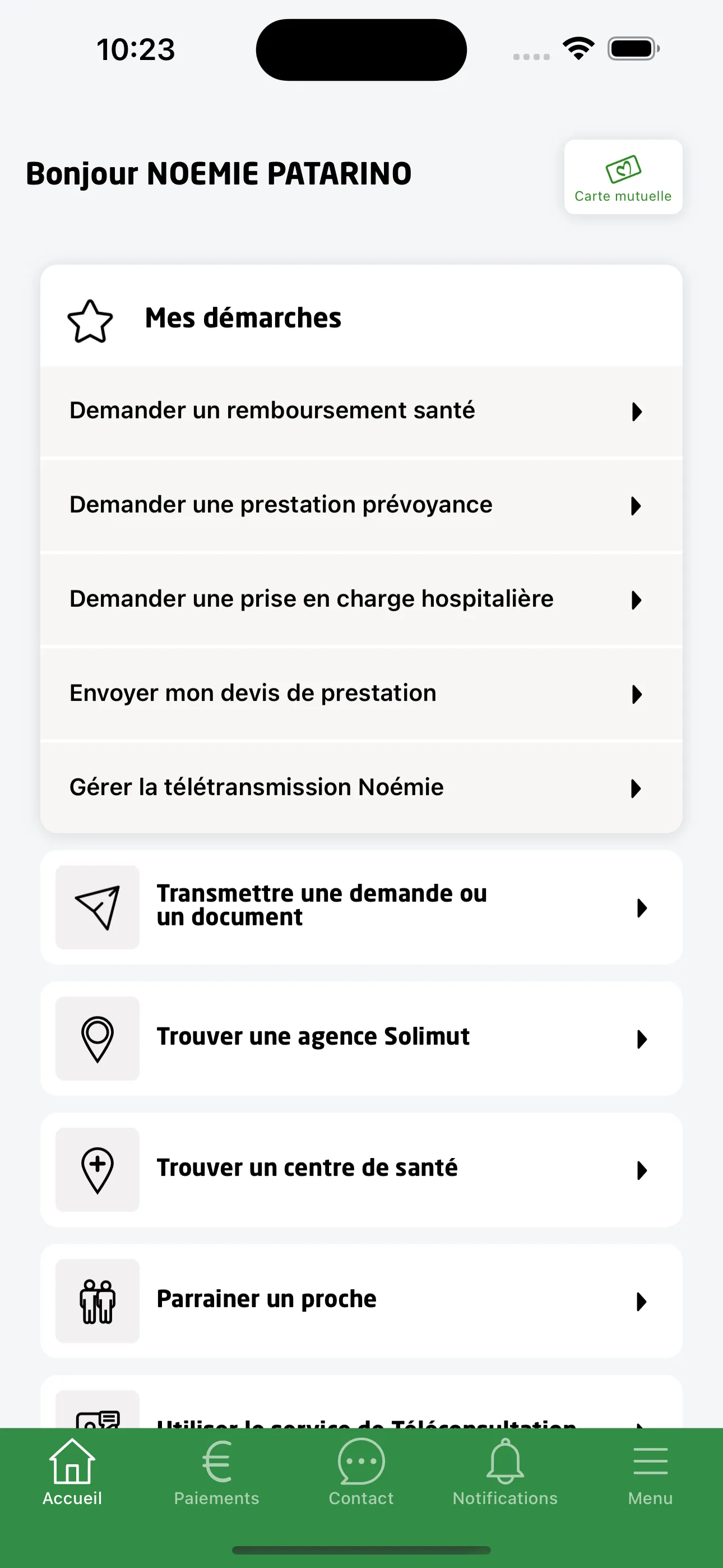 Solimut Mutuelle de France | Indus Appstore | Screenshot