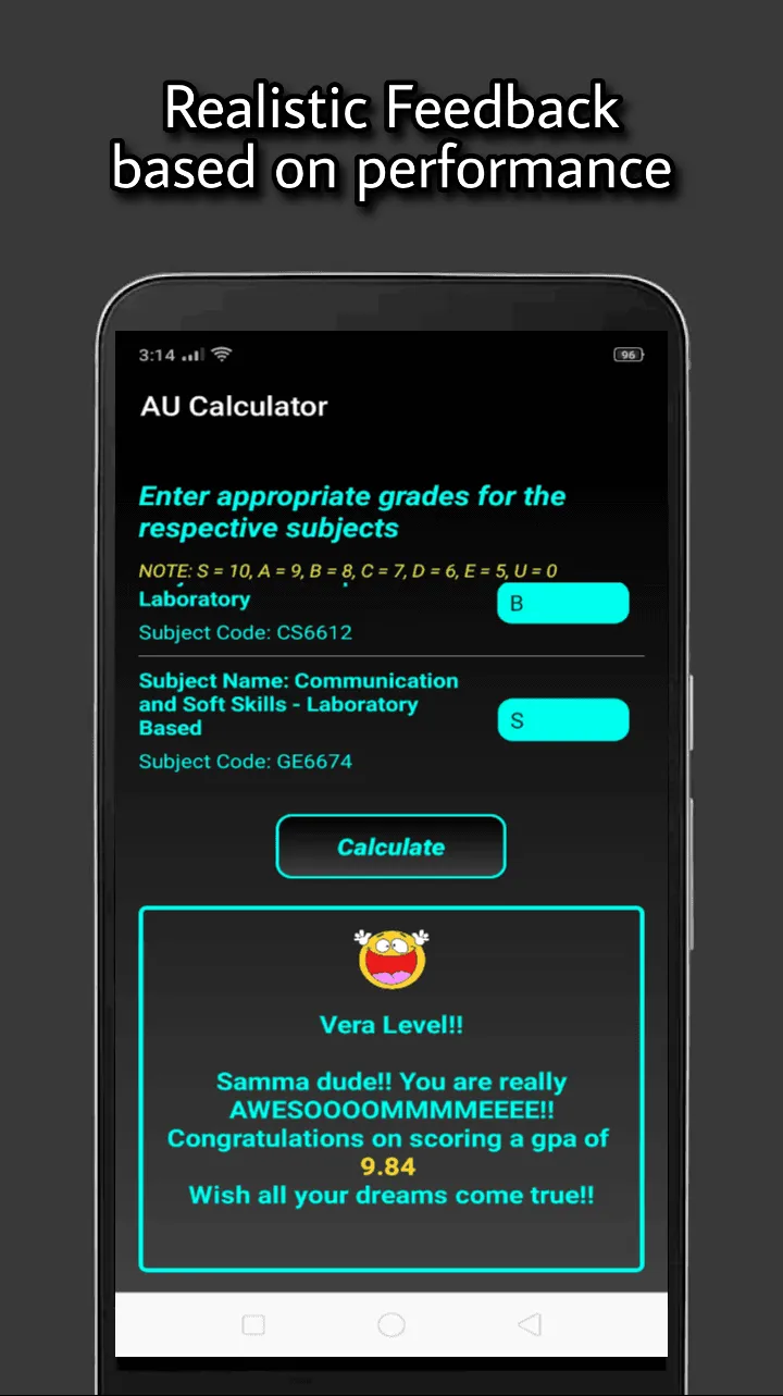 Gpa Cgpa Calculator Anna Univ | Indus Appstore | Screenshot