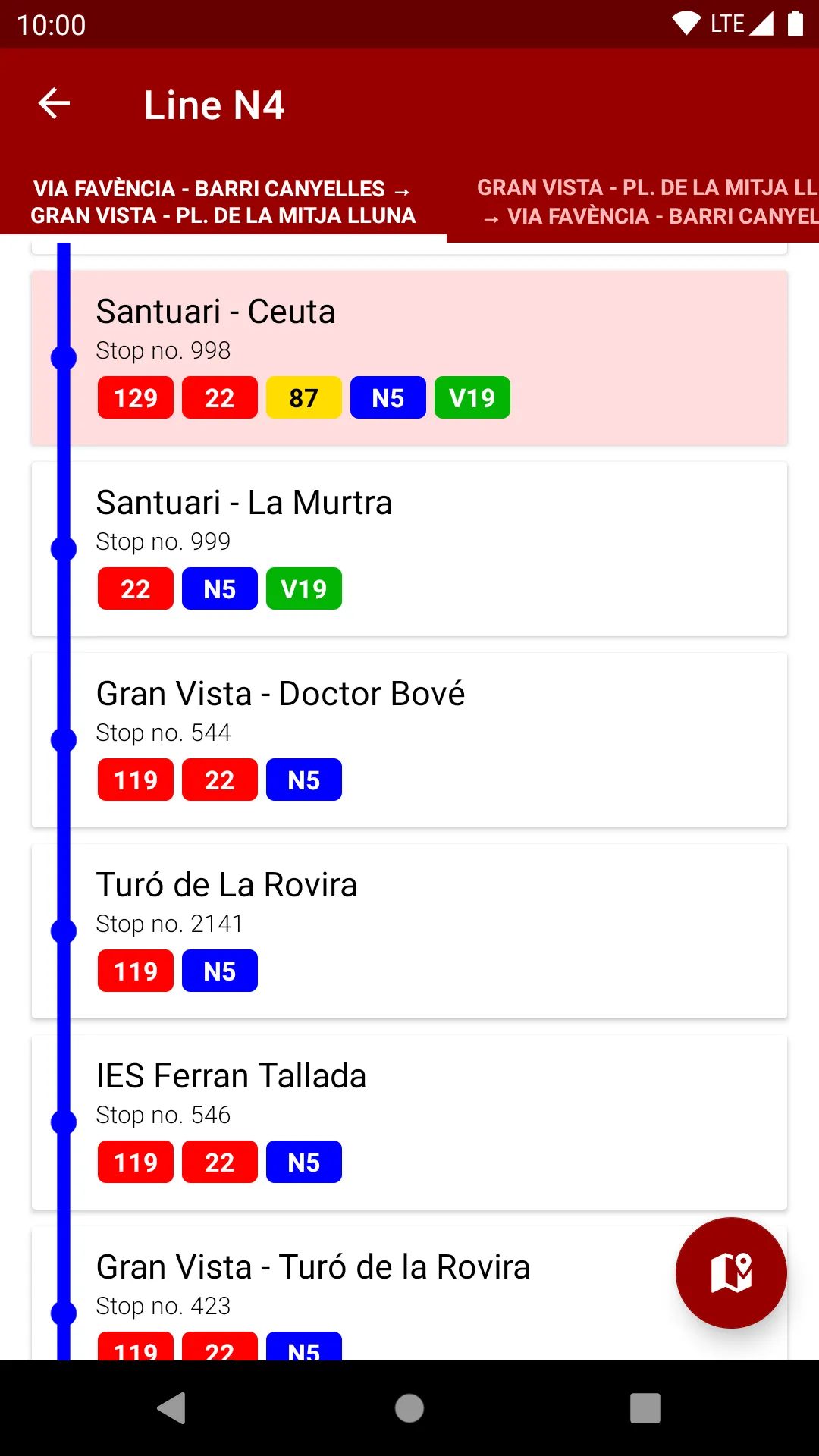 Next bus Barcelona | Indus Appstore | Screenshot