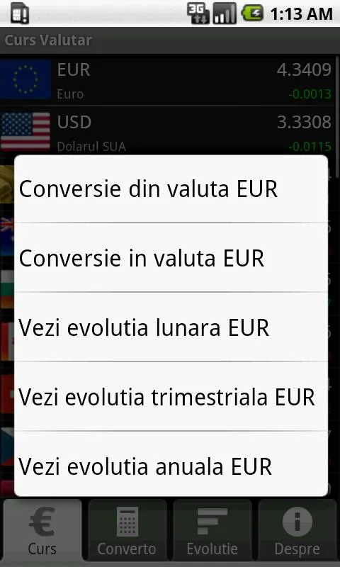 Curs Valutar | Indus Appstore | Screenshot