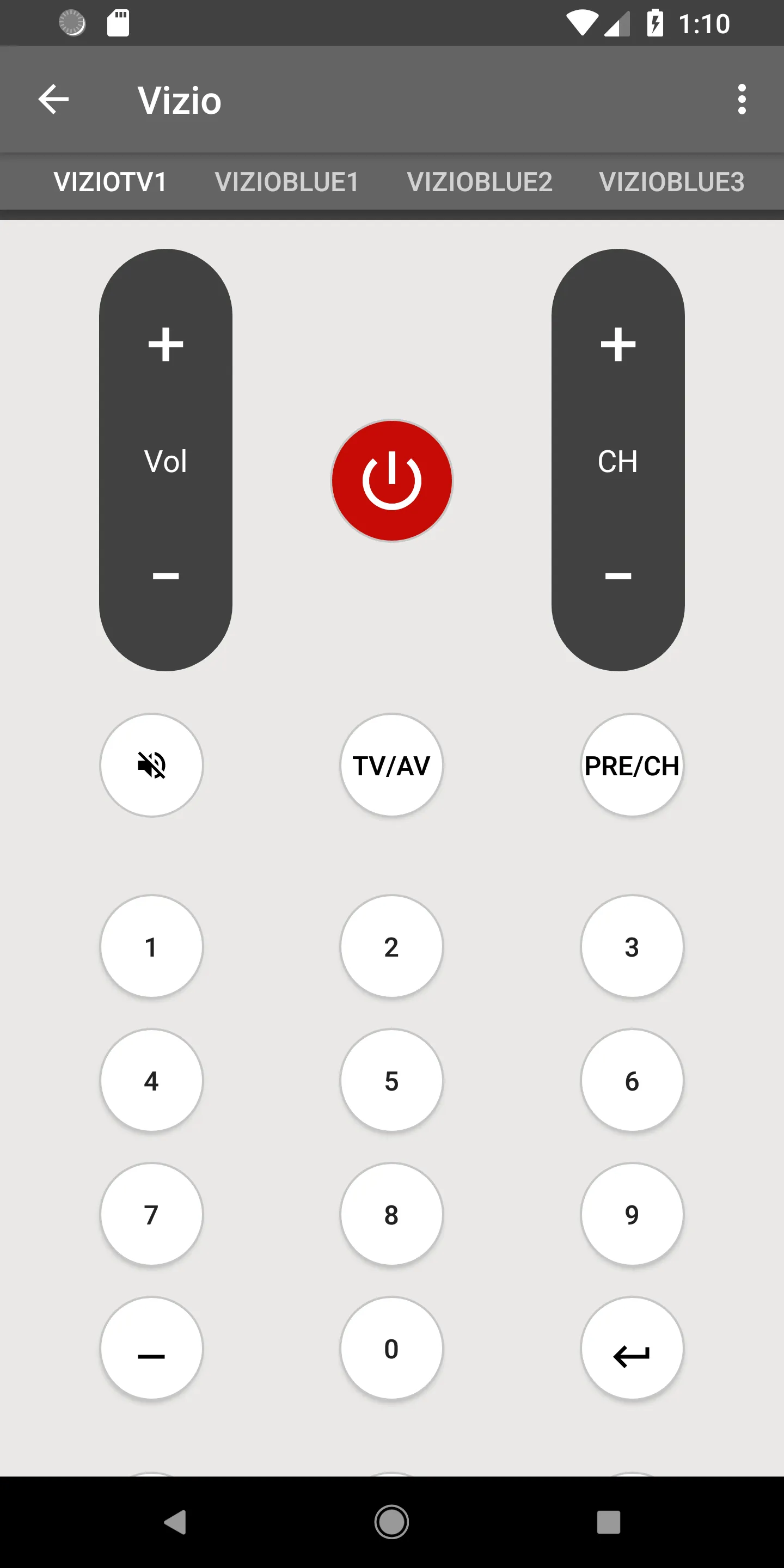 Vizio TV Remote | Indus Appstore | Screenshot