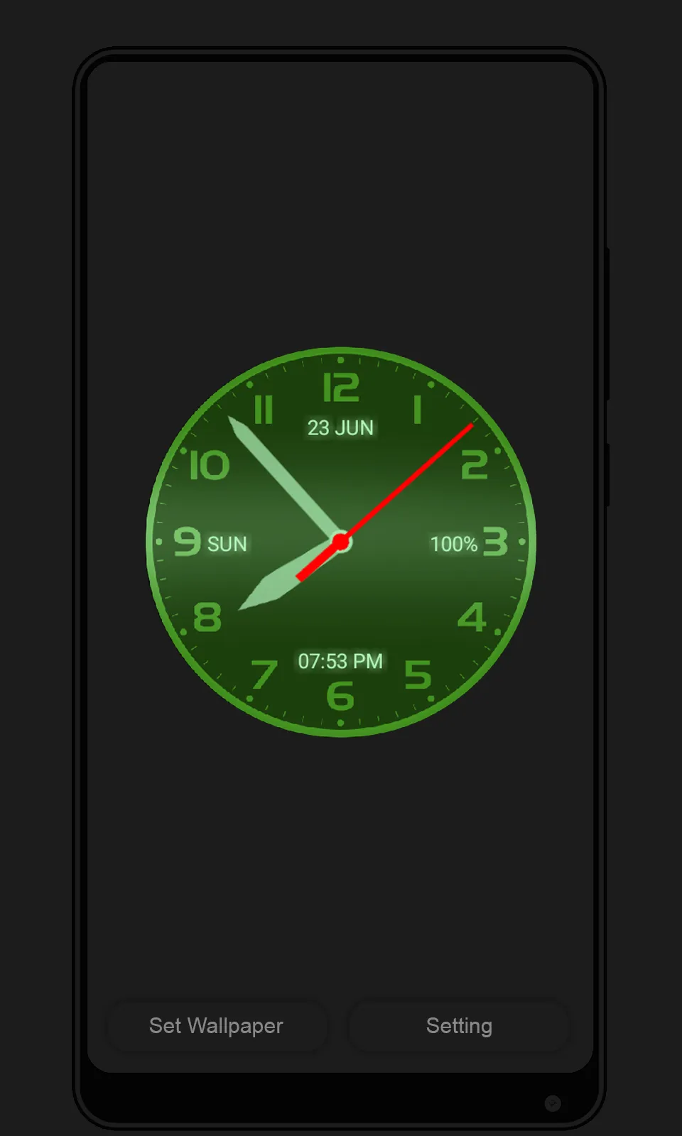 Analog Clock Live Wallpaper | Indus Appstore | Screenshot