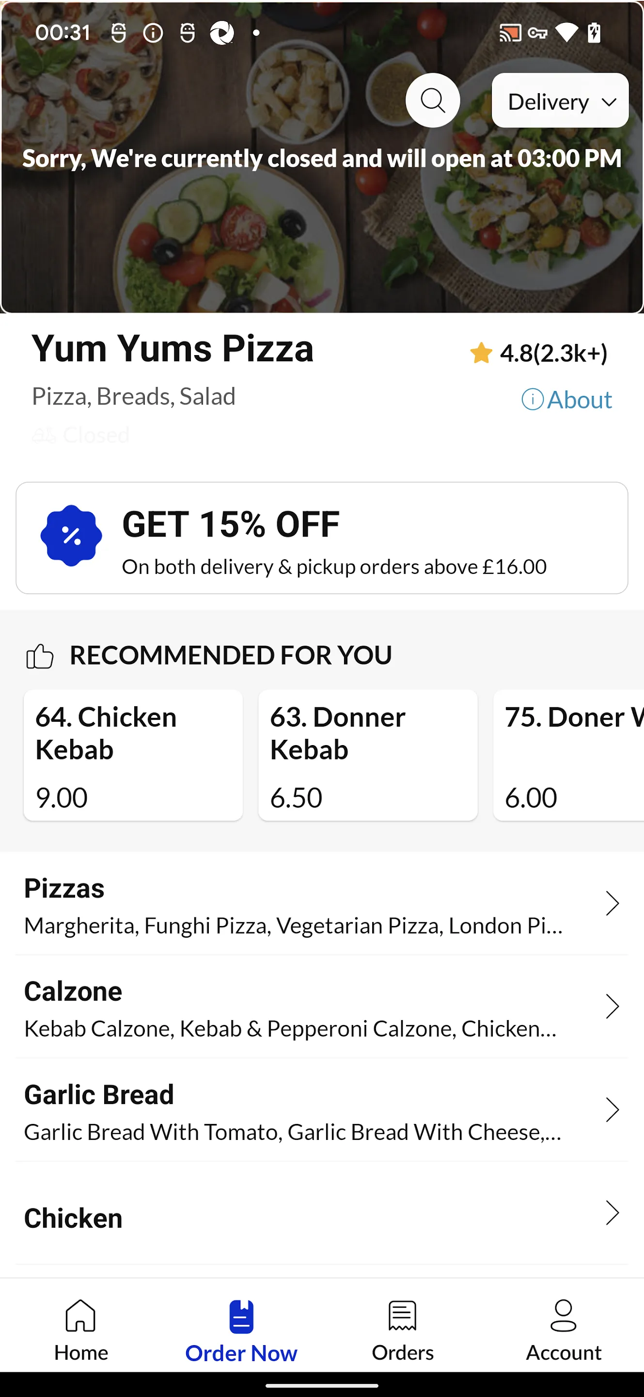 Yum Yums Pizza | Indus Appstore | Screenshot