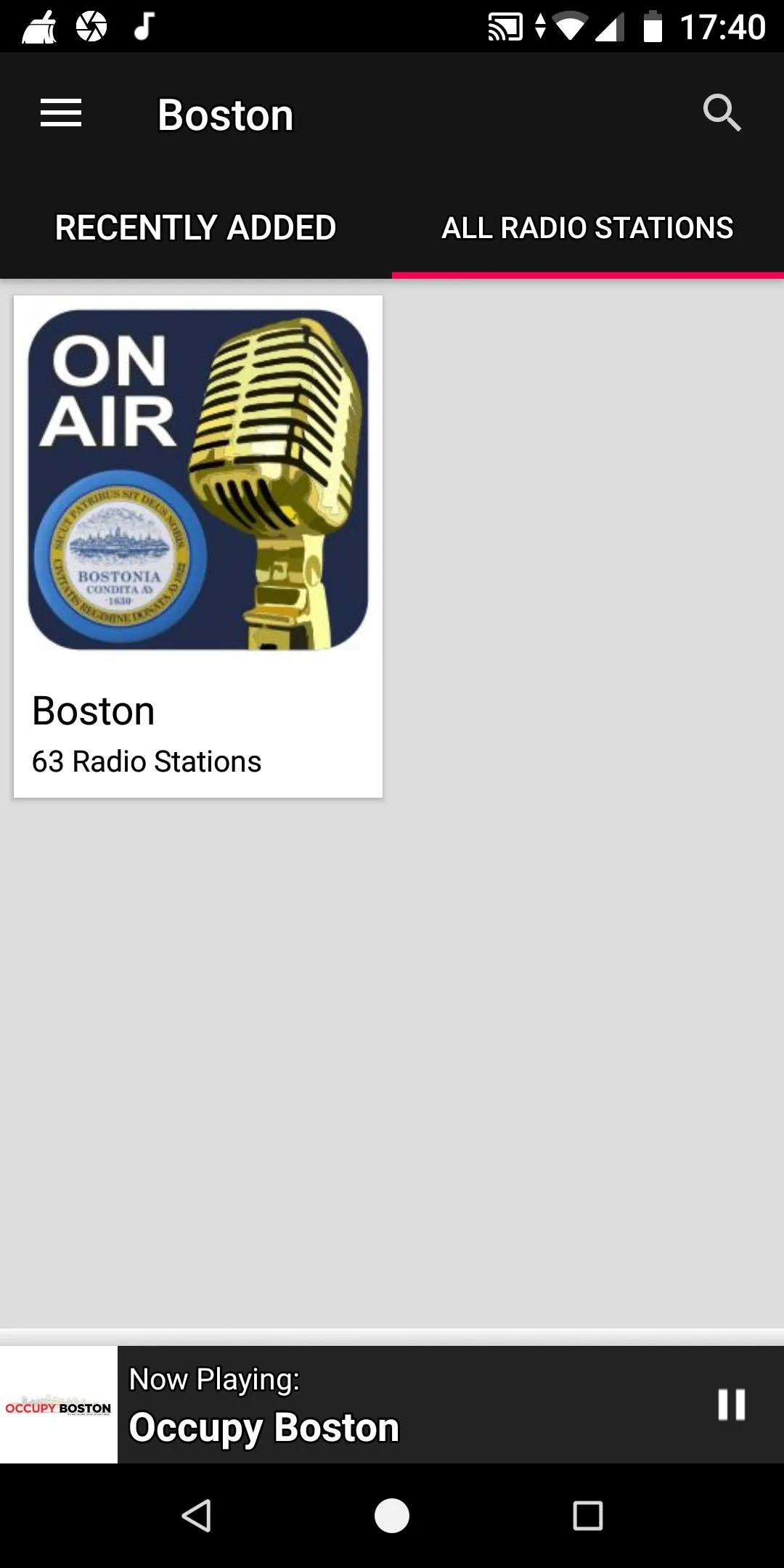 Boston Radio Stations -  USA | Indus Appstore | Screenshot