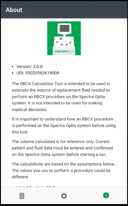 RBCX Calculation Tool | Indus Appstore | Screenshot