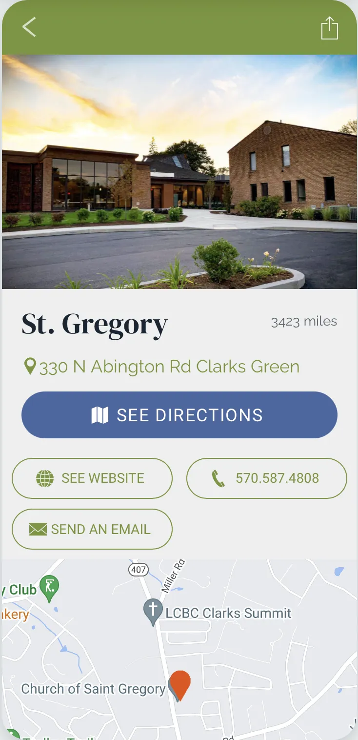 St. Gregory - Clarks Green, PA | Indus Appstore | Screenshot