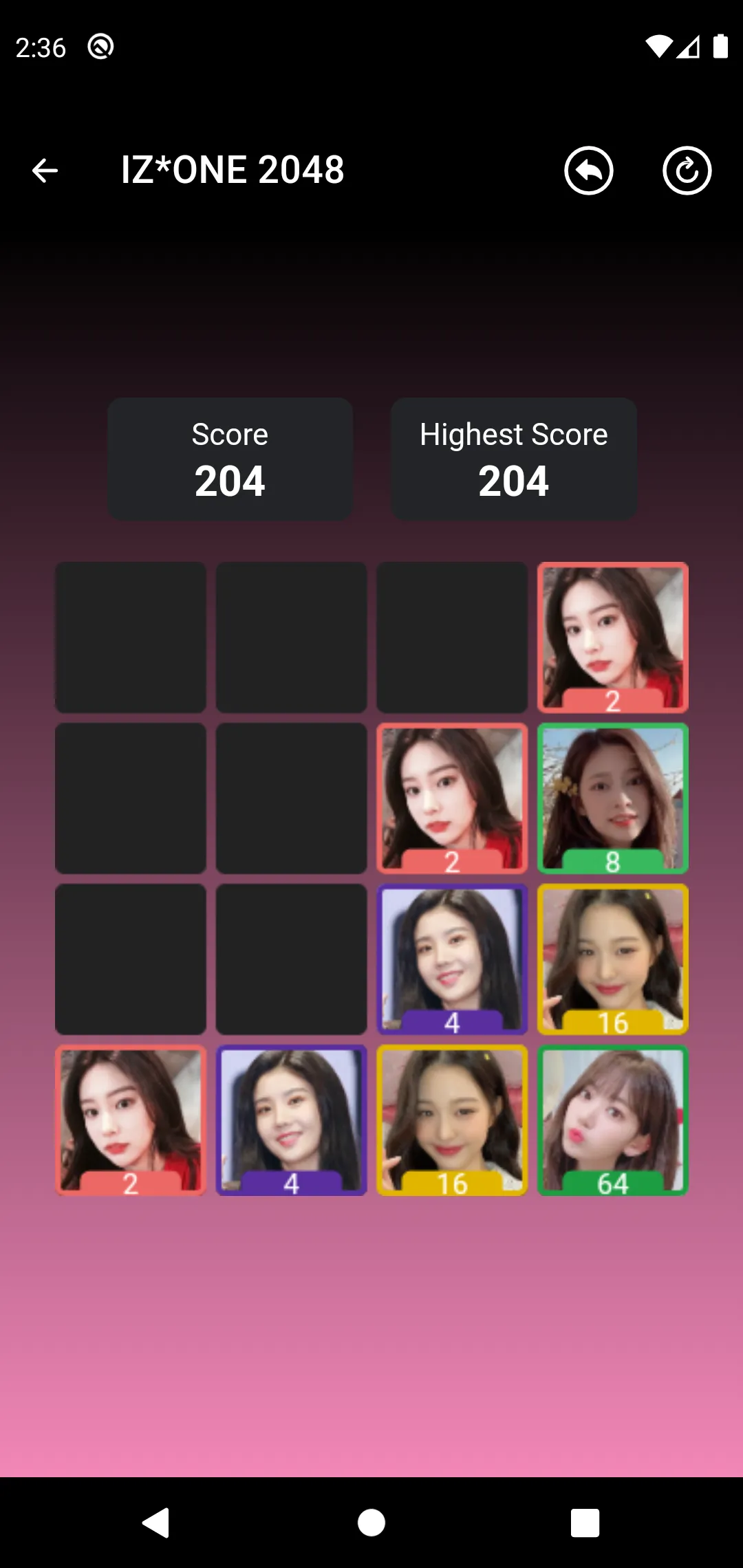 IZ*ONE 2048 Game | Indus Appstore | Screenshot