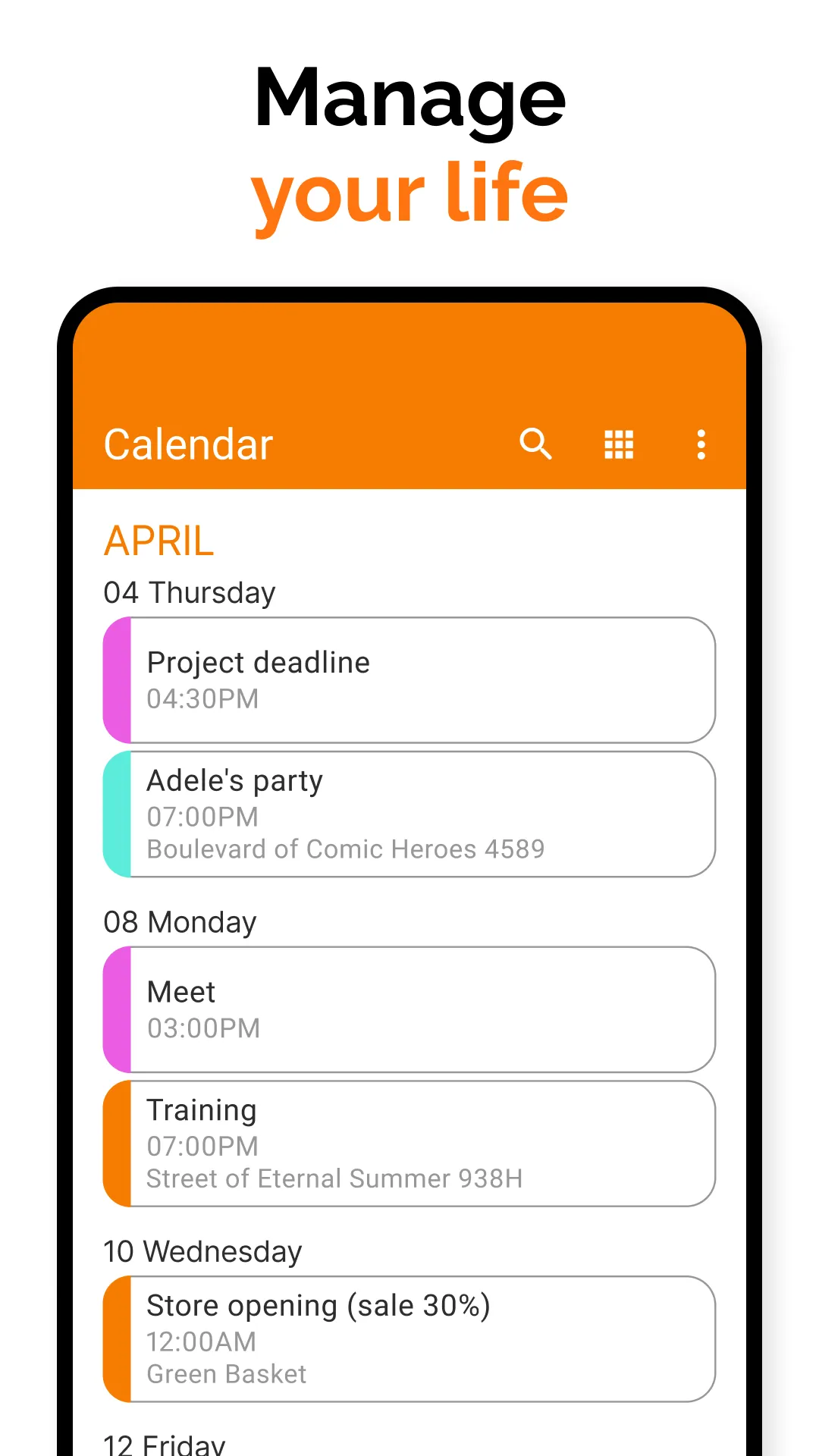Simple Calendar | Indus Appstore | Screenshot