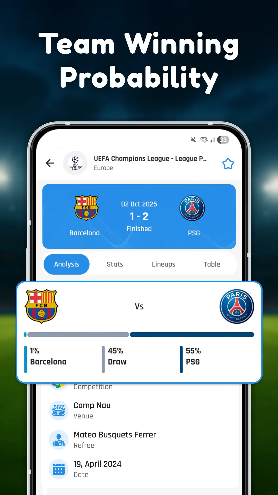 Live Scores - Soccer App | Indus Appstore | Screenshot