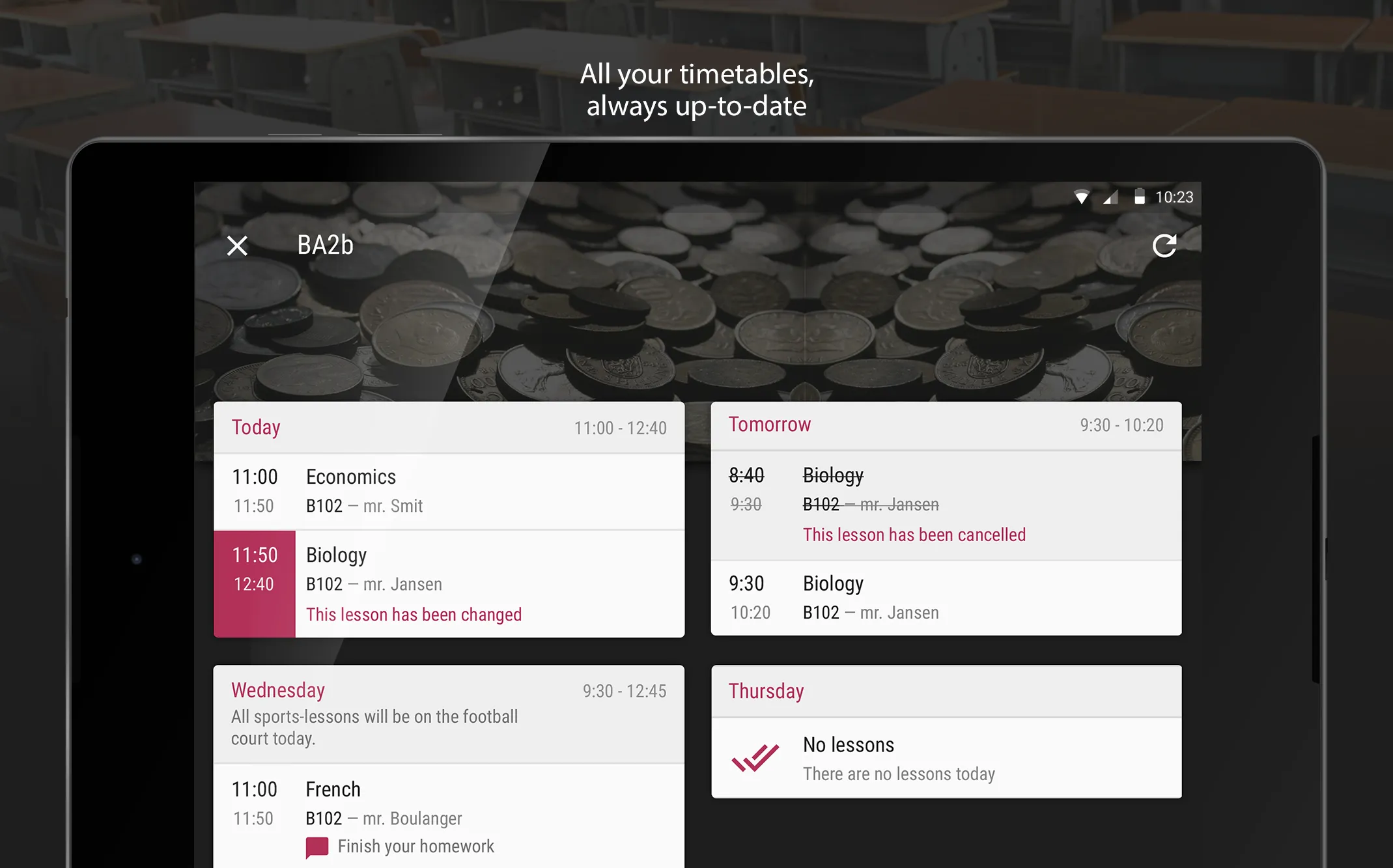 Classie for Timetables | Indus Appstore | Screenshot