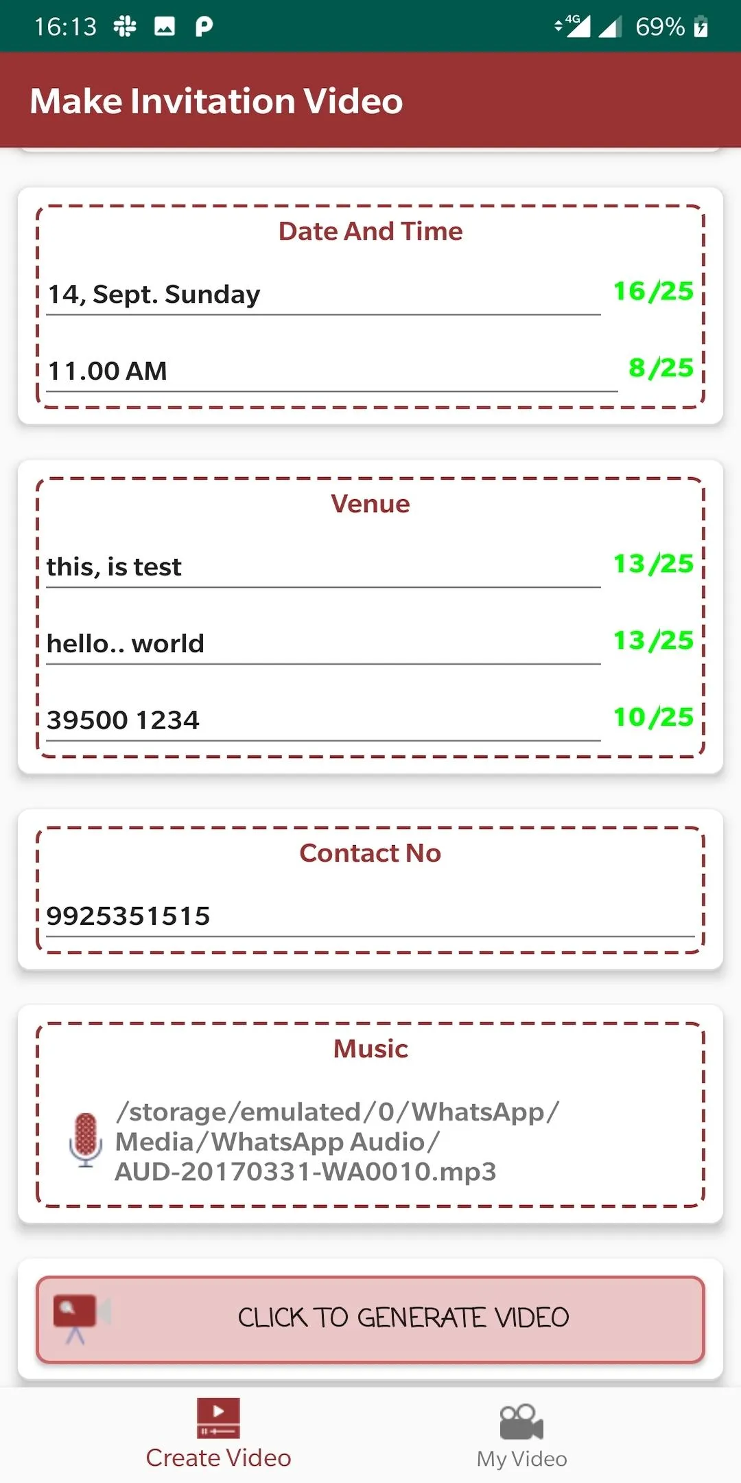 Marriage Invitation Video Card | Indus Appstore | Screenshot