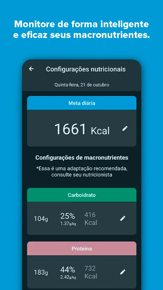 Growth - Dieta e Treino | Indus Appstore | Screenshot