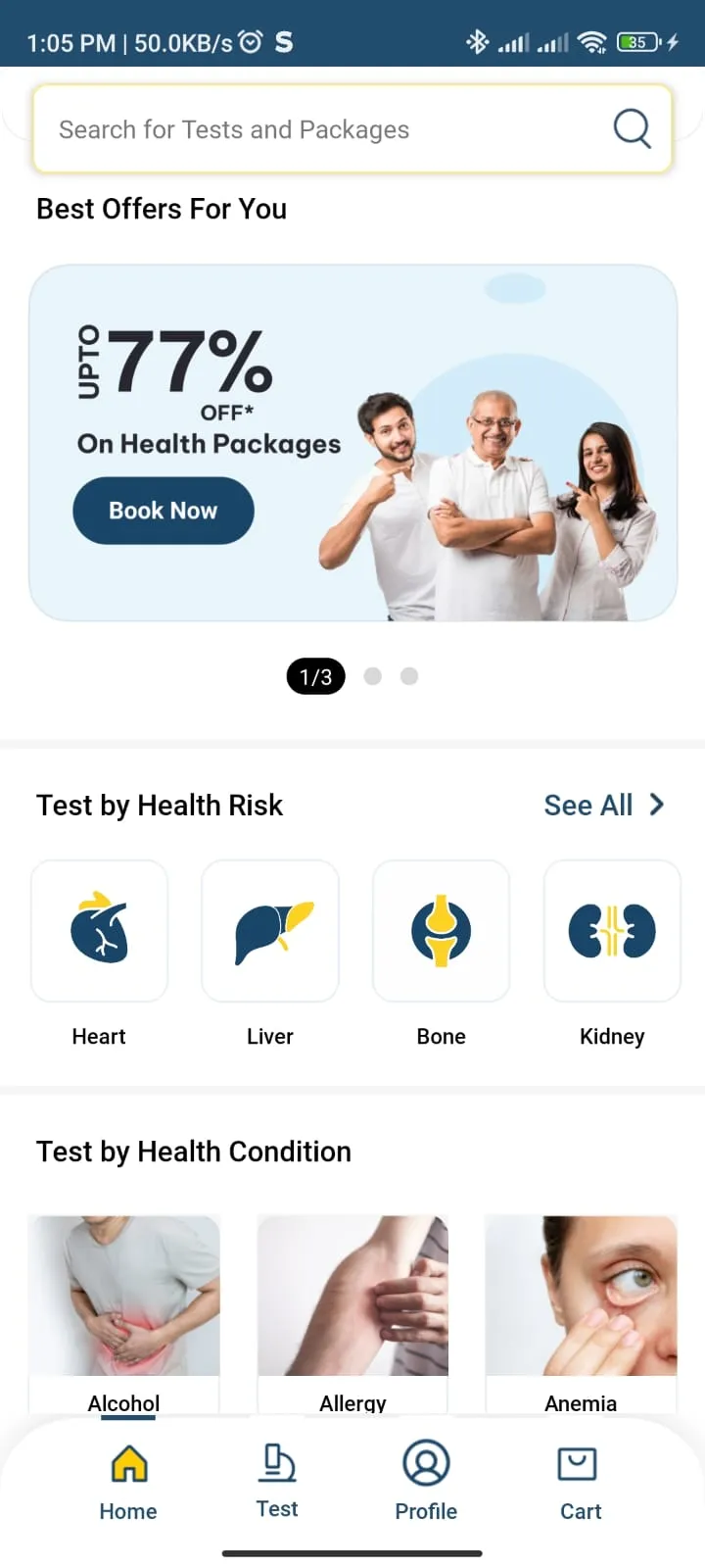 Pathkind Labs - Blood Test | Indus Appstore | Screenshot